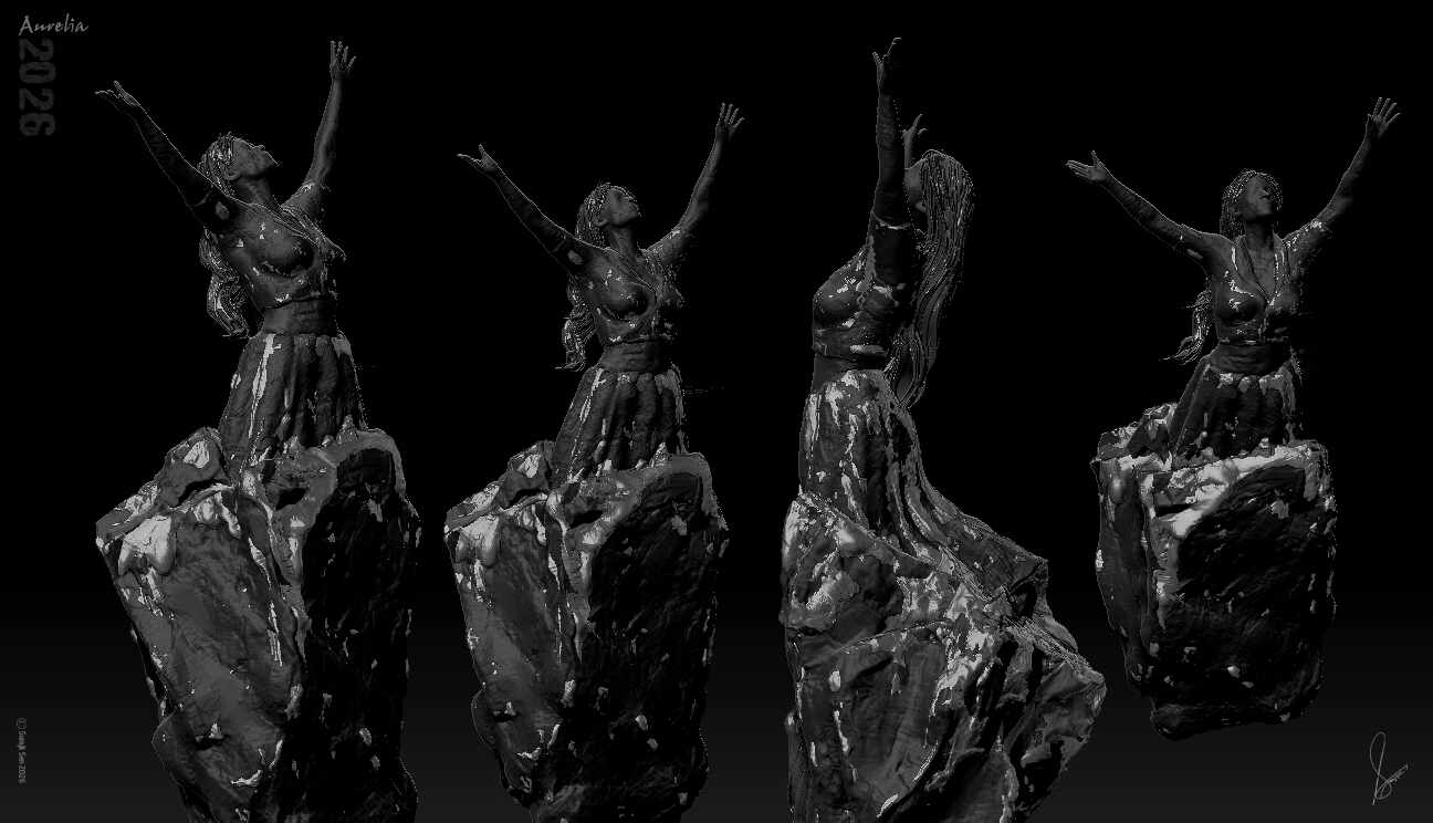 Aurelia_New_Year_Digital_Sculpture_SurajitSen_Jan2026_WIP
