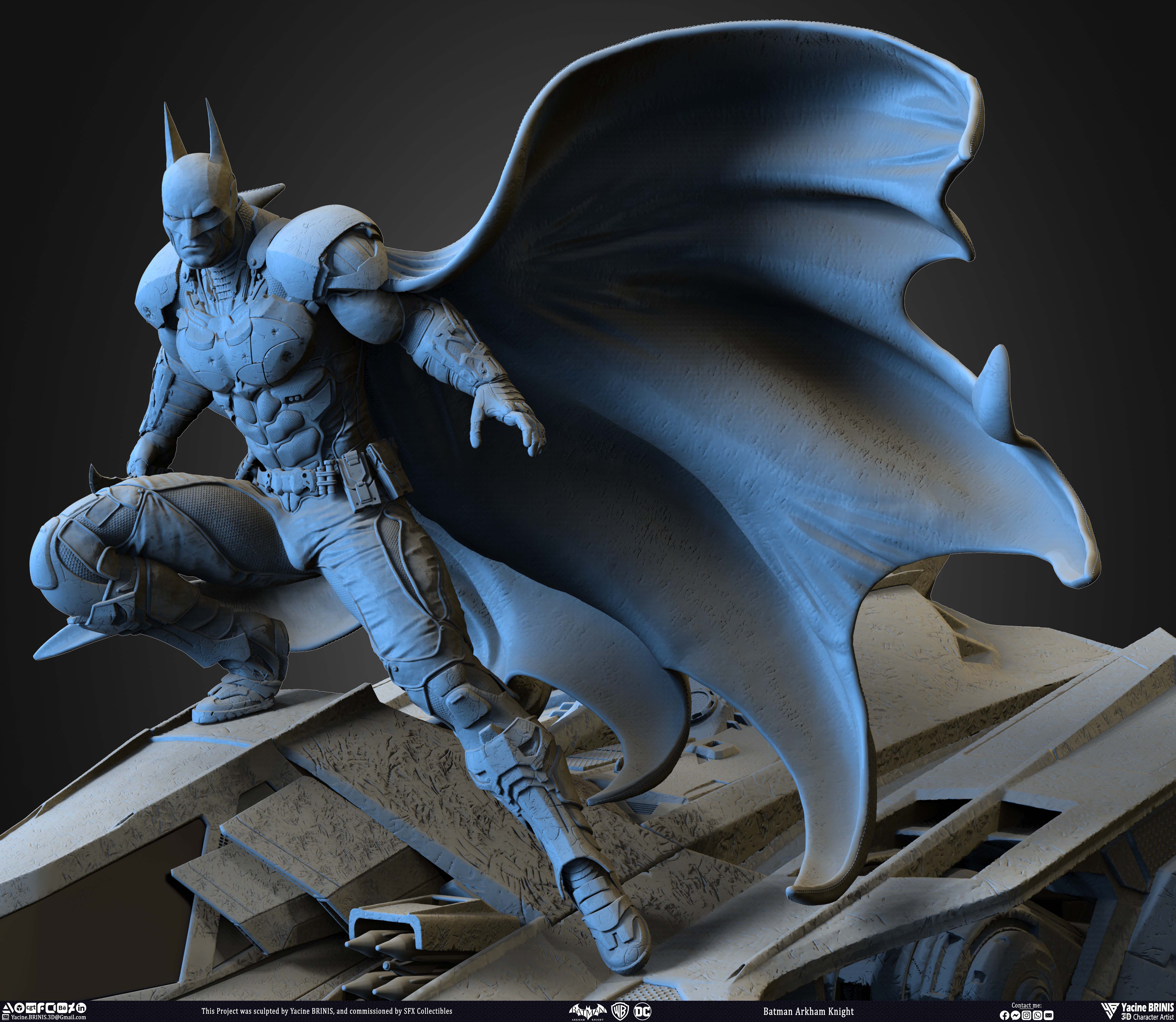 Batman Arkham Knight Worner Bros Vol 03 Sculpted by Yacine BRINIS 017