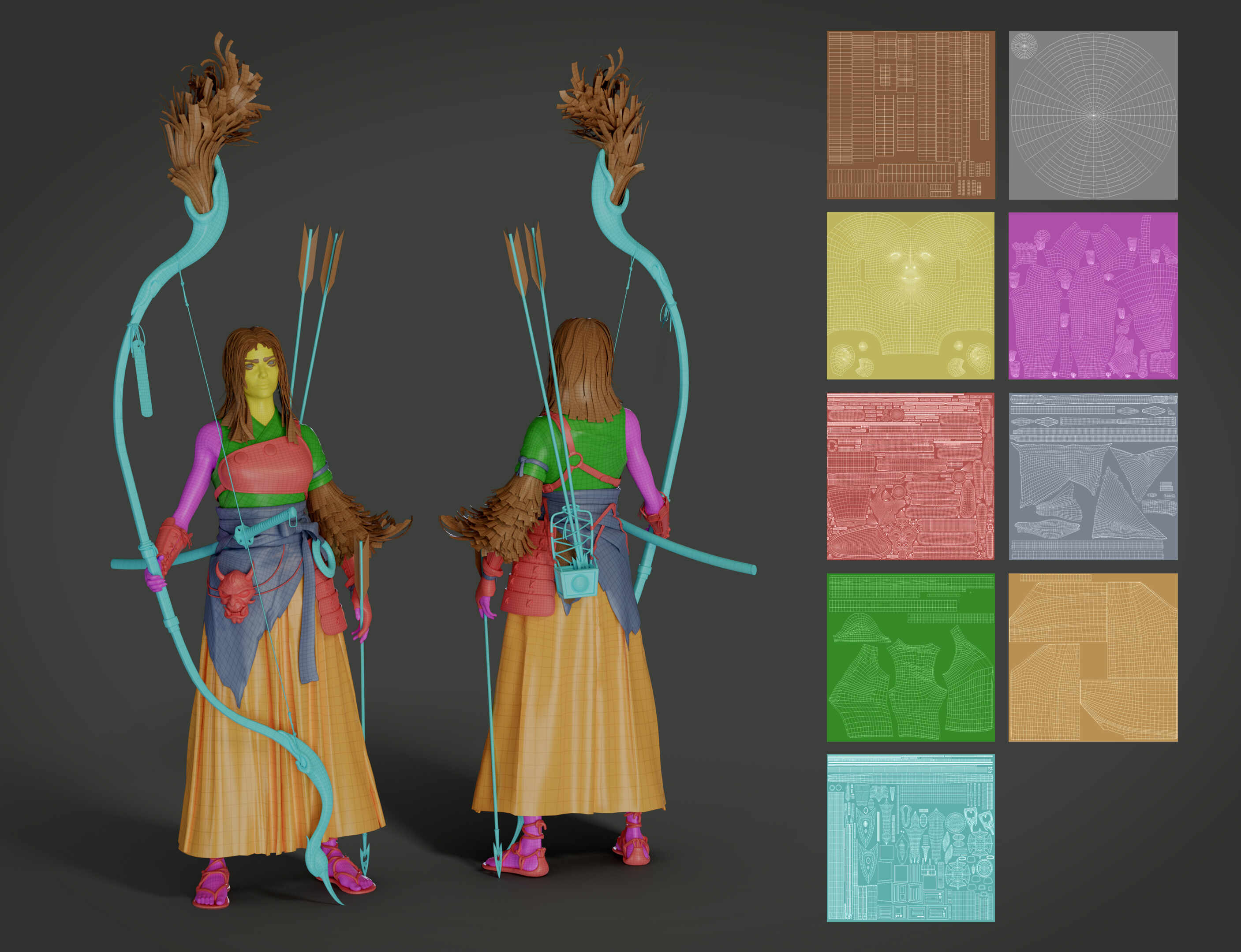 Hama_Yumi_Texture_set