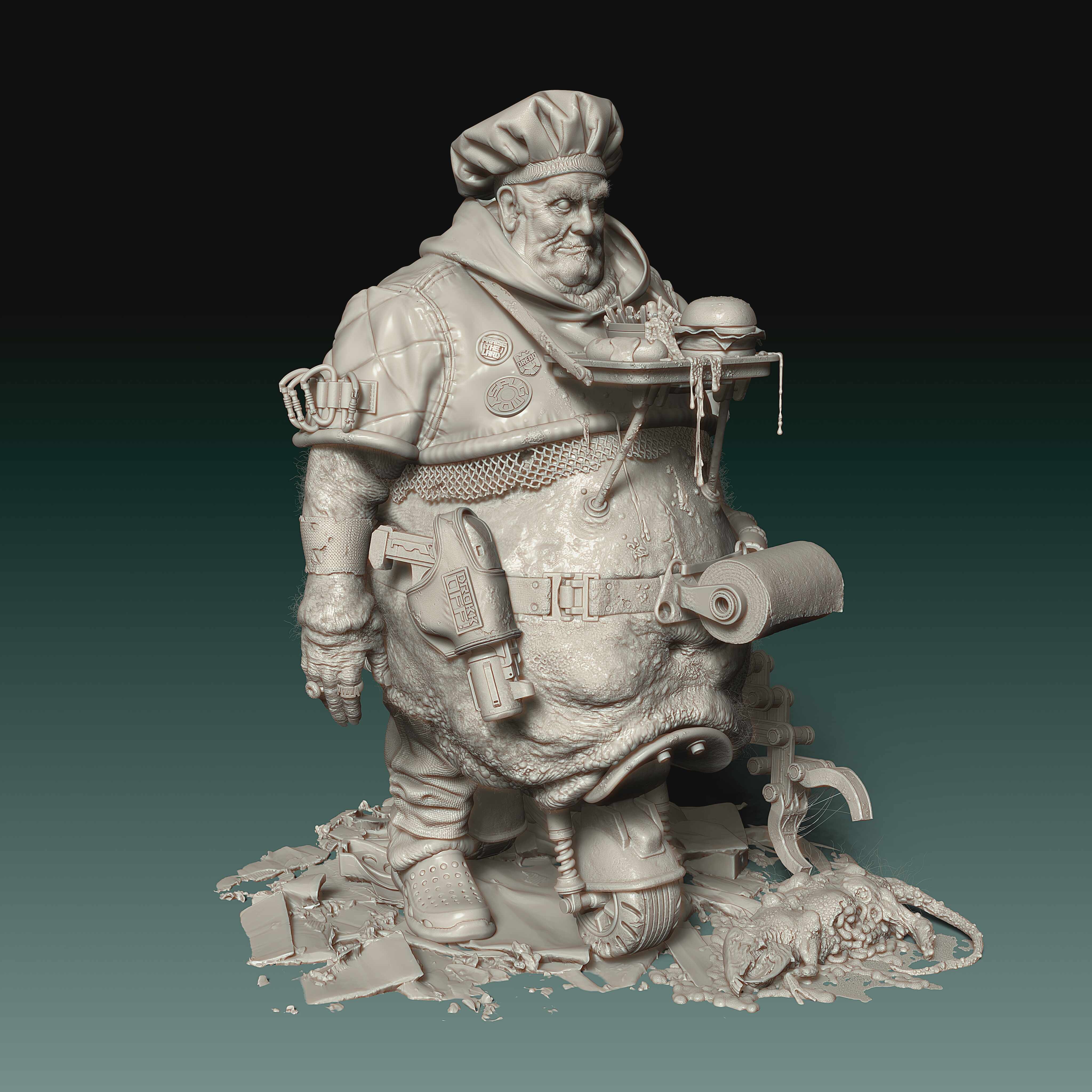 JudgeDredd_Fatty_BW_