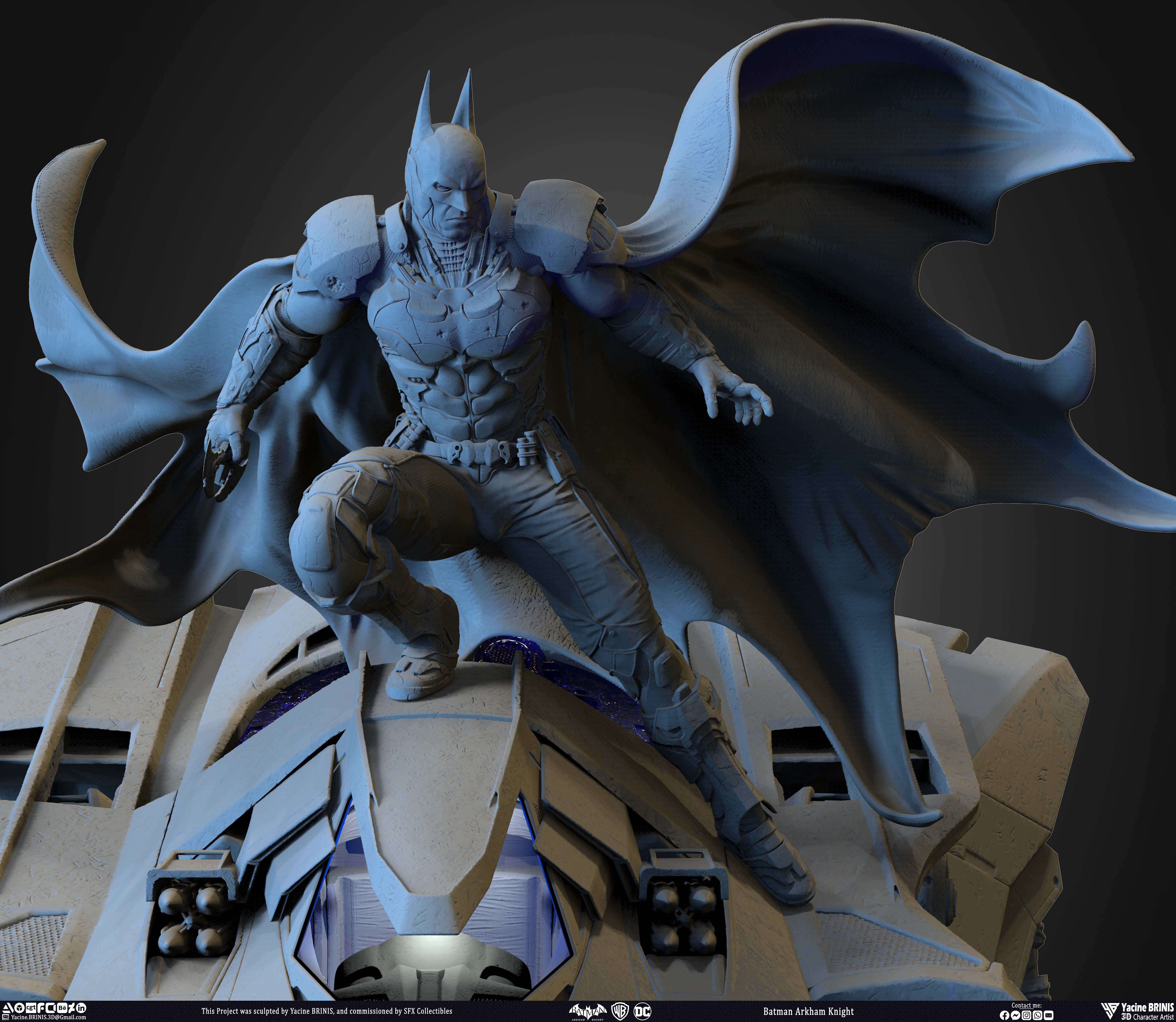 Batman Arkham Knight Worner Bros Vol 03 Sculpted by Yacine BRINIS 016