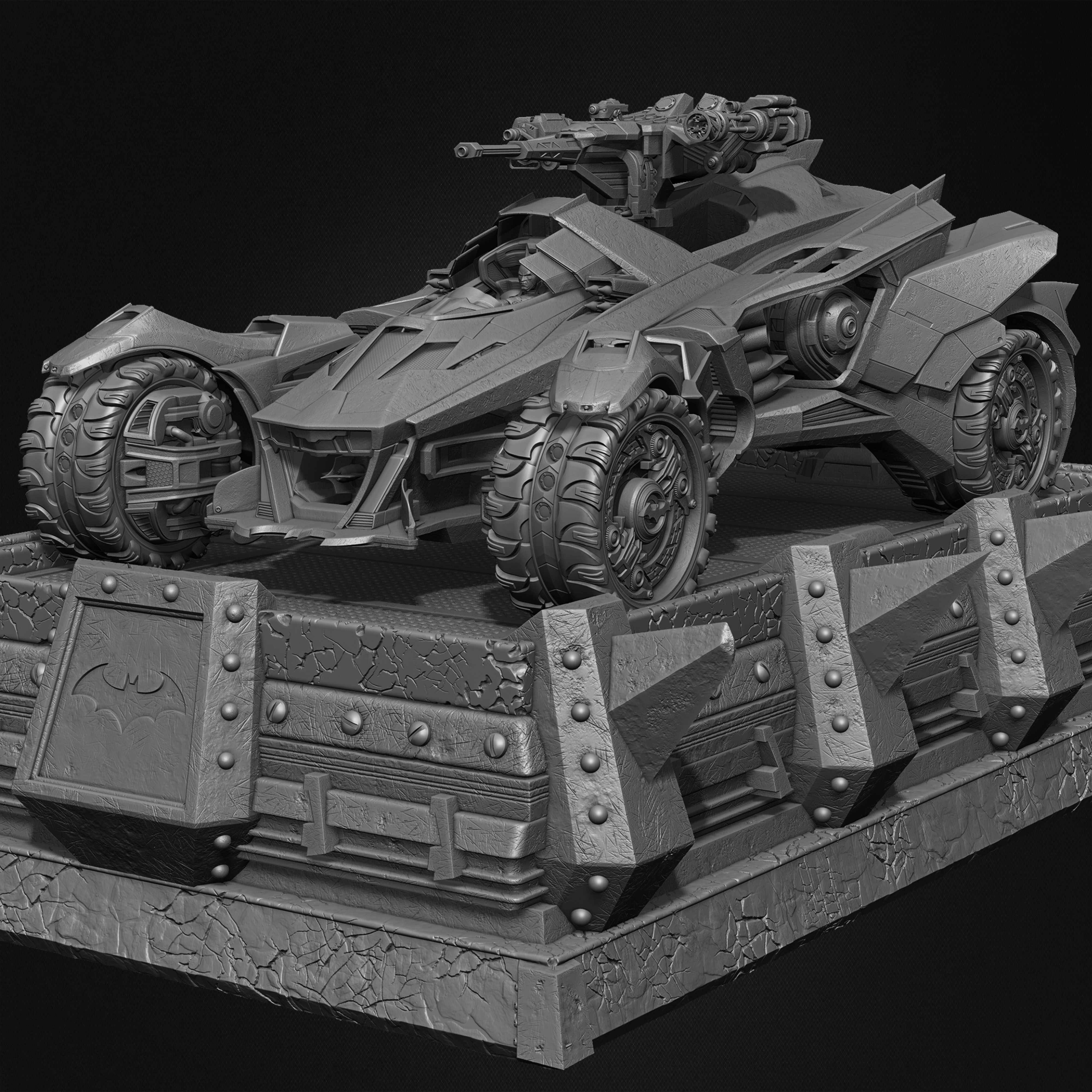Batman Arkham Knight Batmobile Worner Bros Vol 04 Sculpted by Yacine BRINIS 032