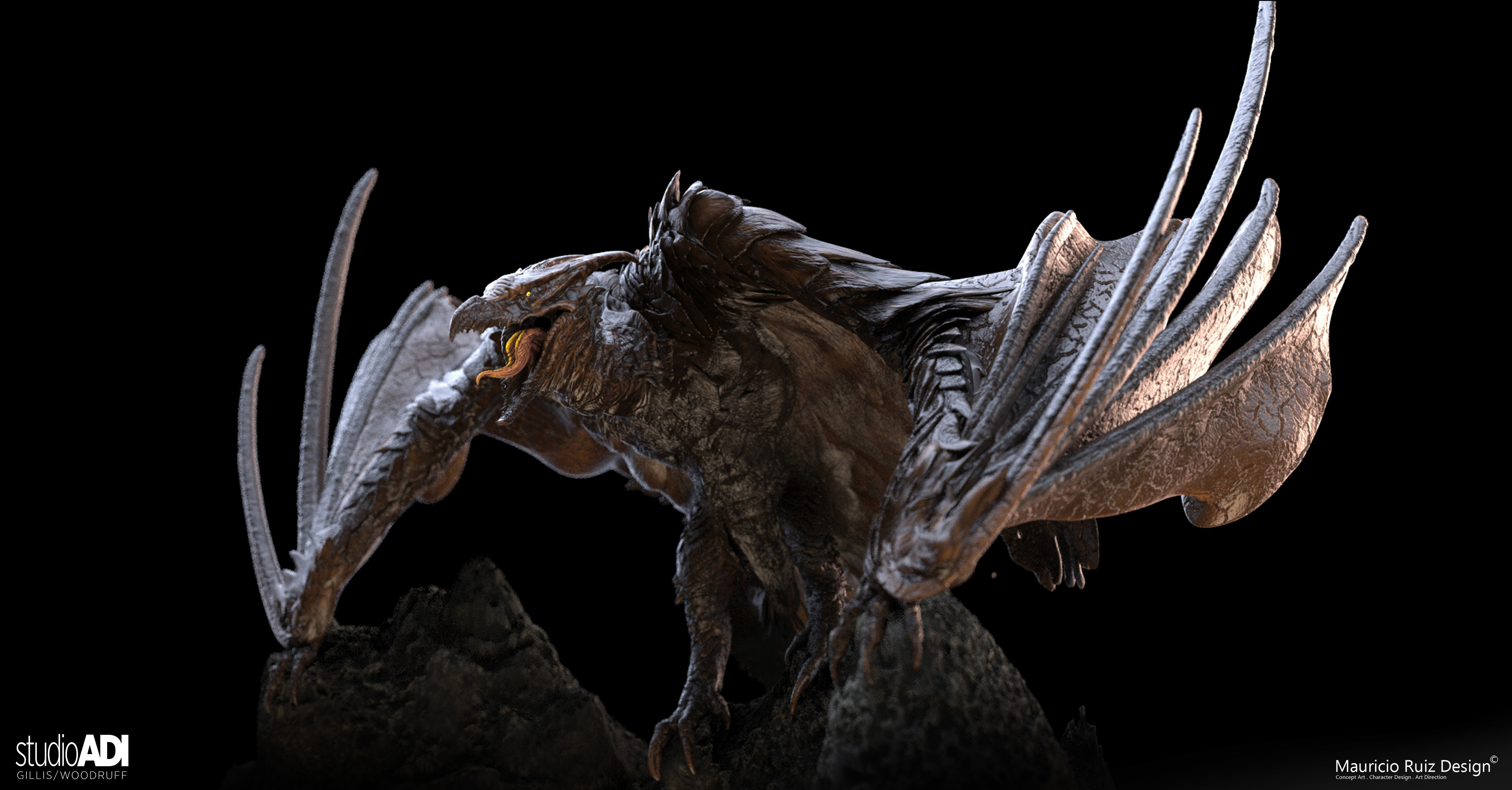 Mauricio_Ruiz_Design_Micro_Godzilla_KingOfMonsters_Rodan_Pose_02_11
