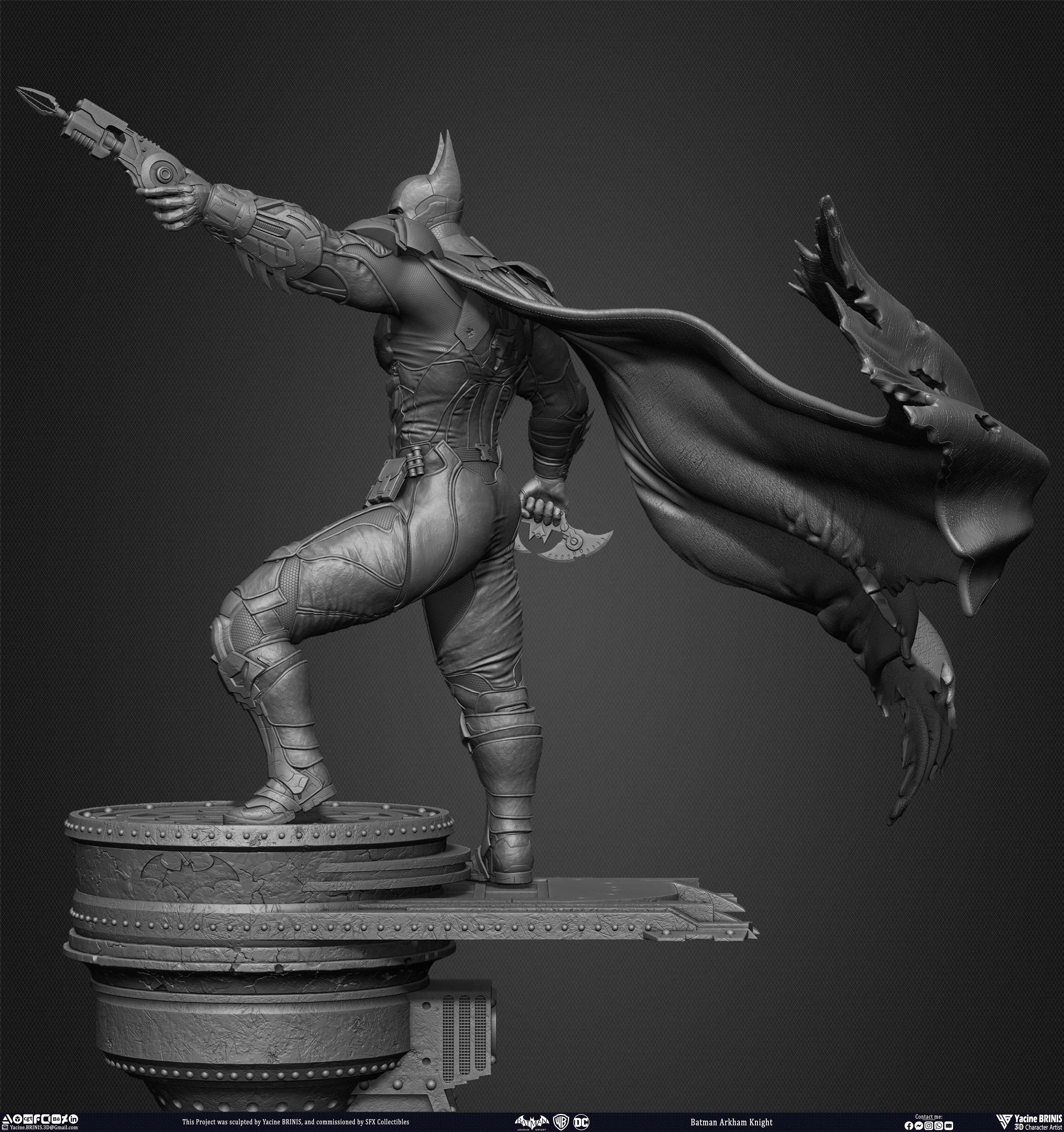 Batman Arkham Knight Worner Bros Vol 05 Sculpted by Yacine BRINIS 007