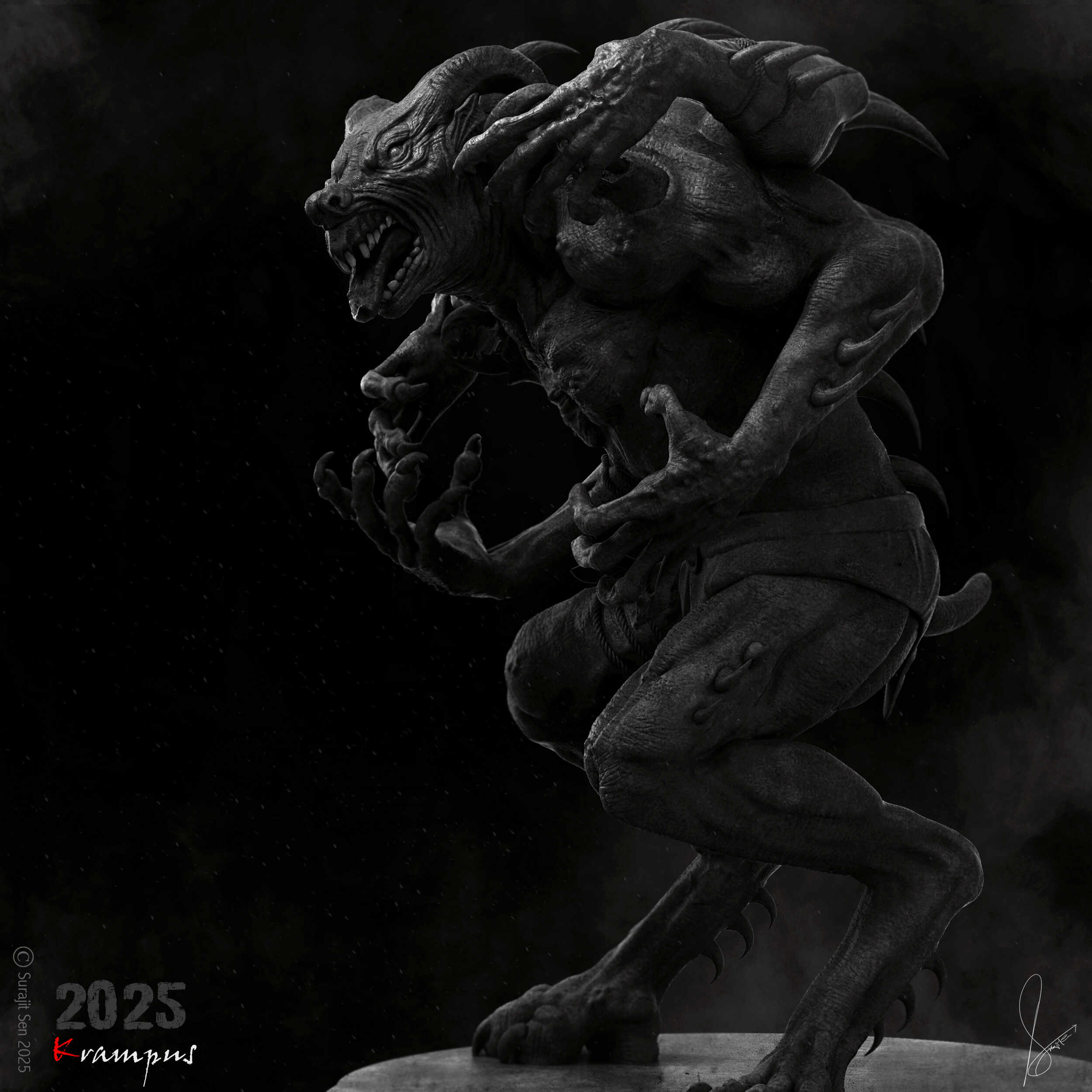 Krampus_Digital_Sculpture_Surajit_Sen_Dec2025_v2_SIG