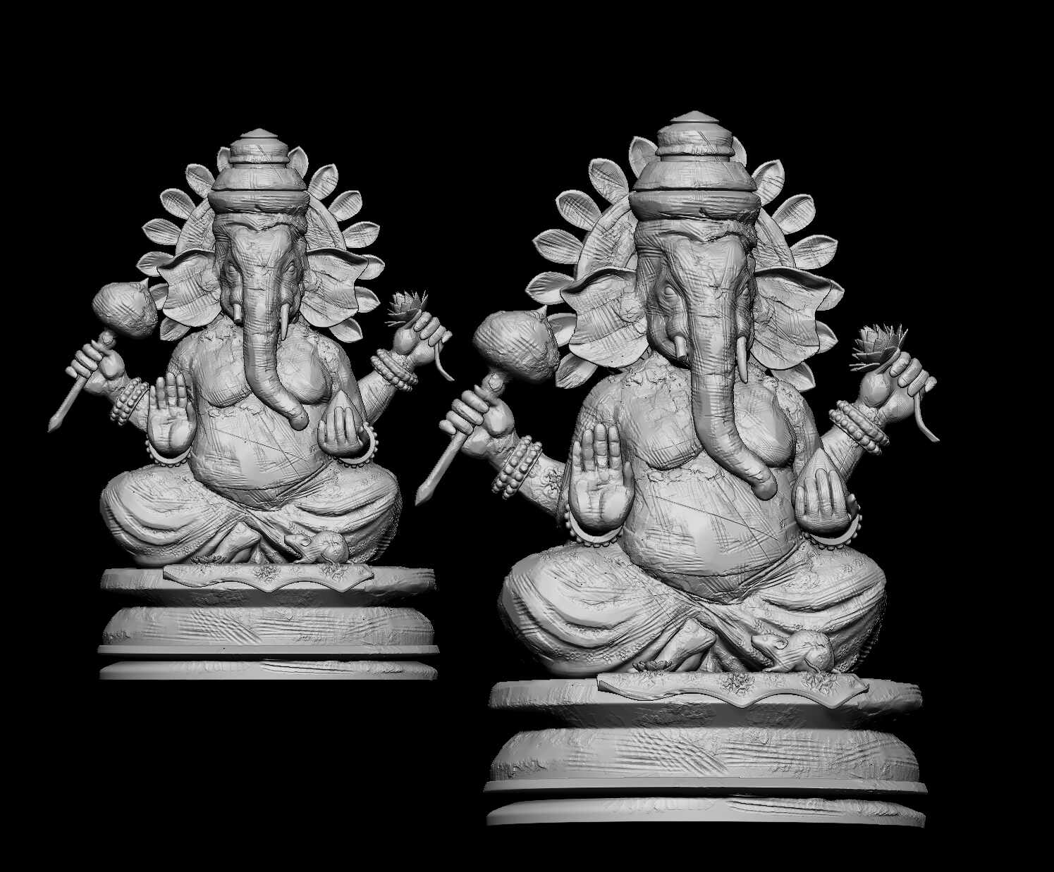 Handmade_Clay_Ganpati_Digital_Sculpture_SurajitSen_Aug2025._WIP