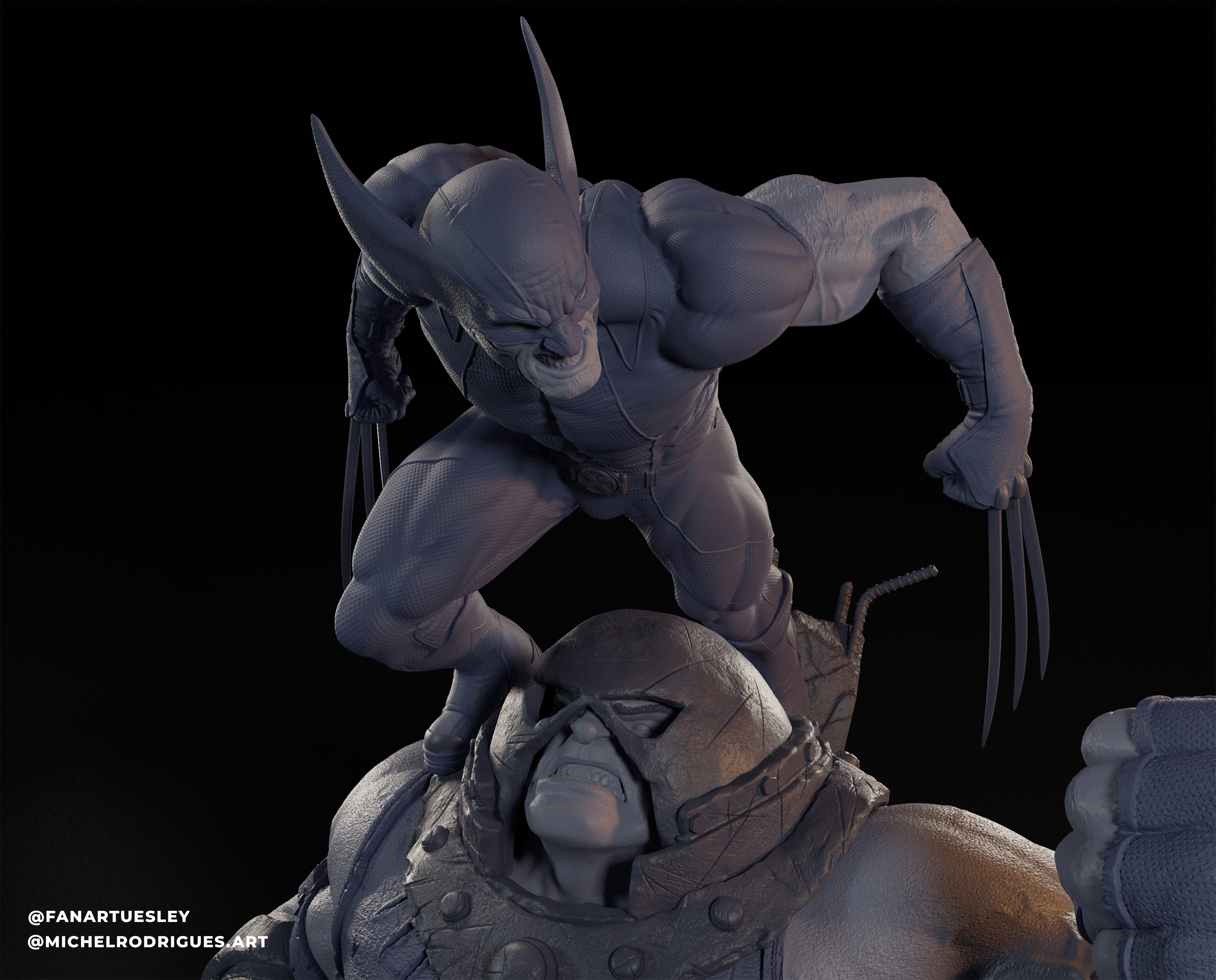 FanArtUesley WolverineVsJuggerPrancheta 9