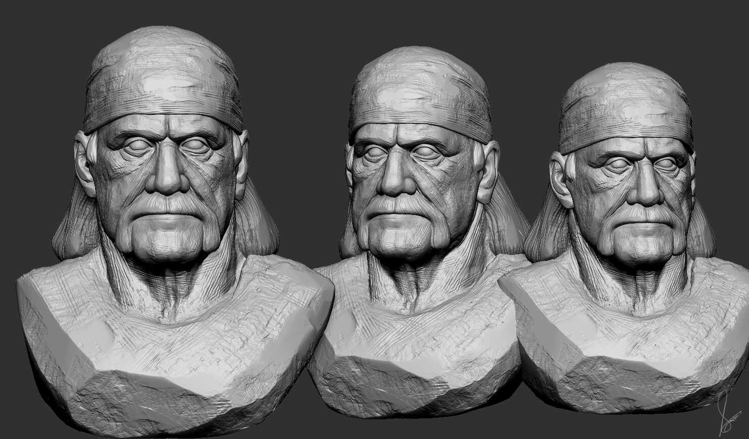 Hulk Hogan_Digital_Sculpture_SurajitSen_Aug2025_WIP