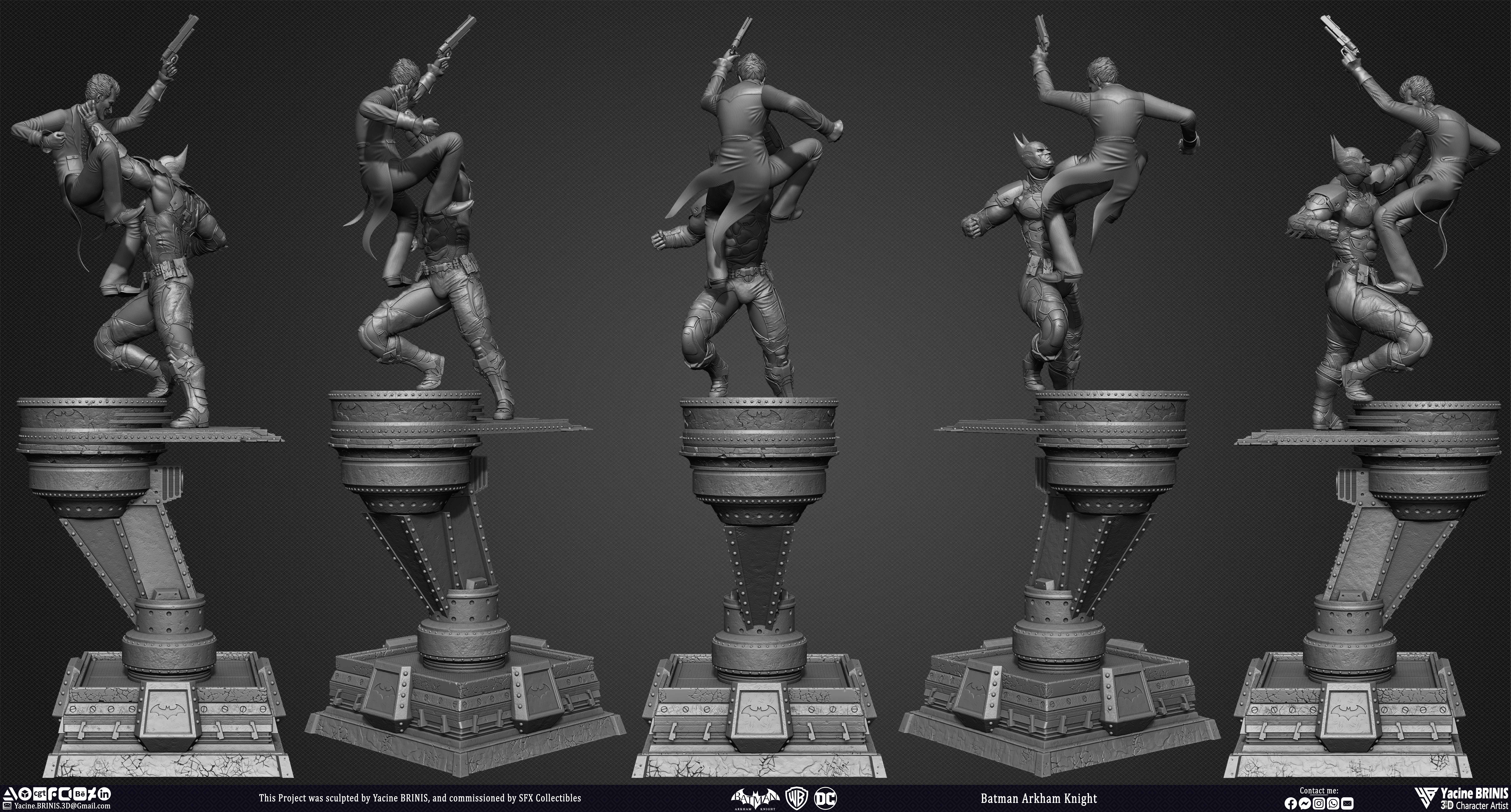 Batman Arkham Knight and Joker Worner Bros Vol 06 Sculpted by Yacine BRINIS 003