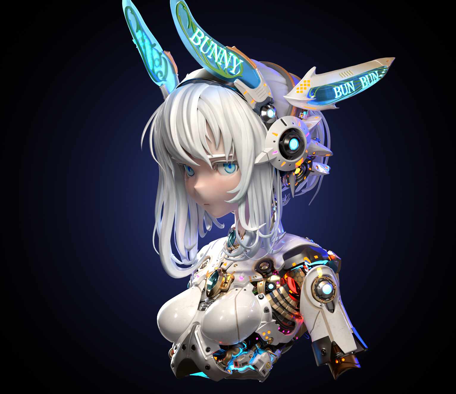 Cyber Bunny Render 1