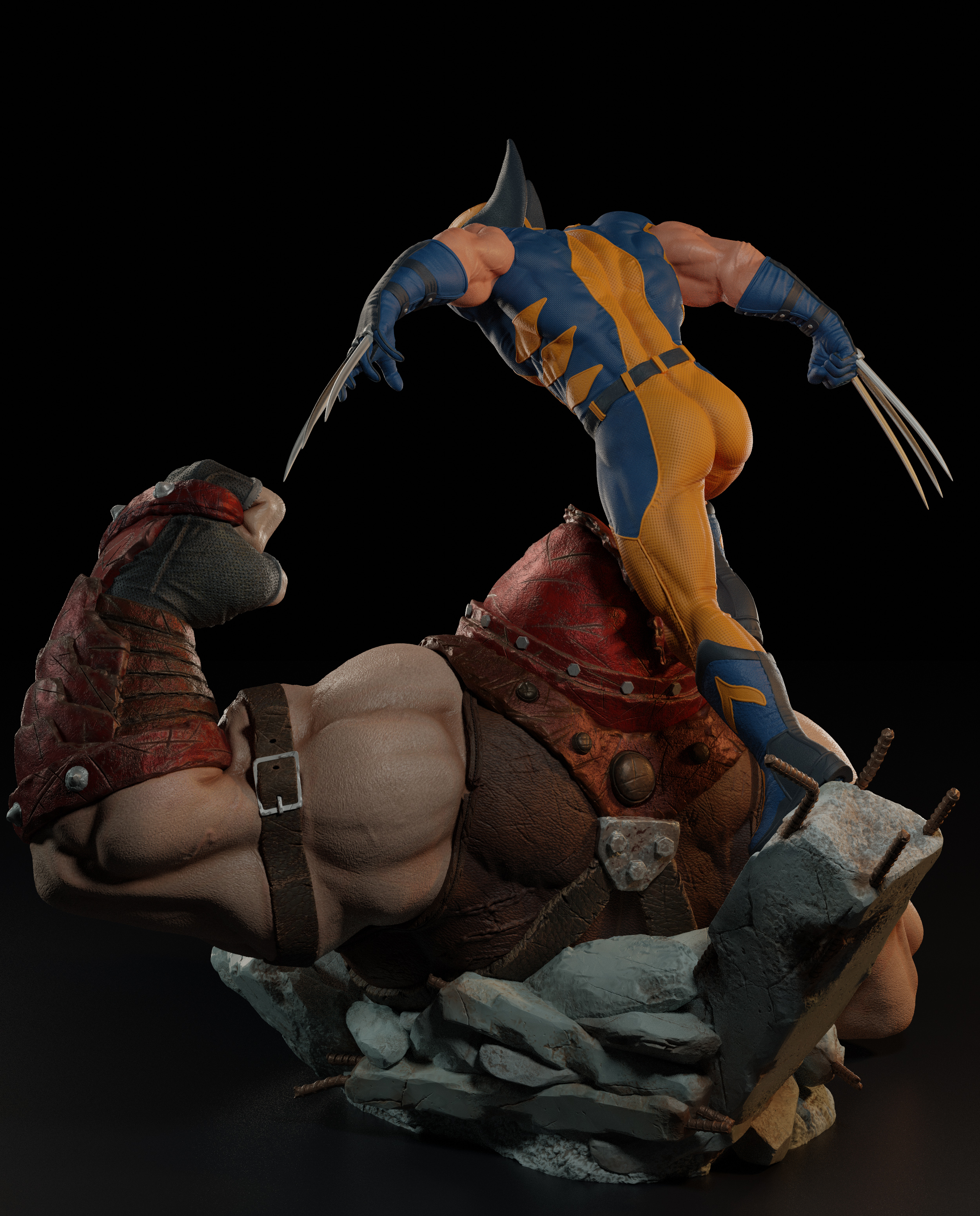 FanArtUesley WolverineVsJuggerPrancheta 5