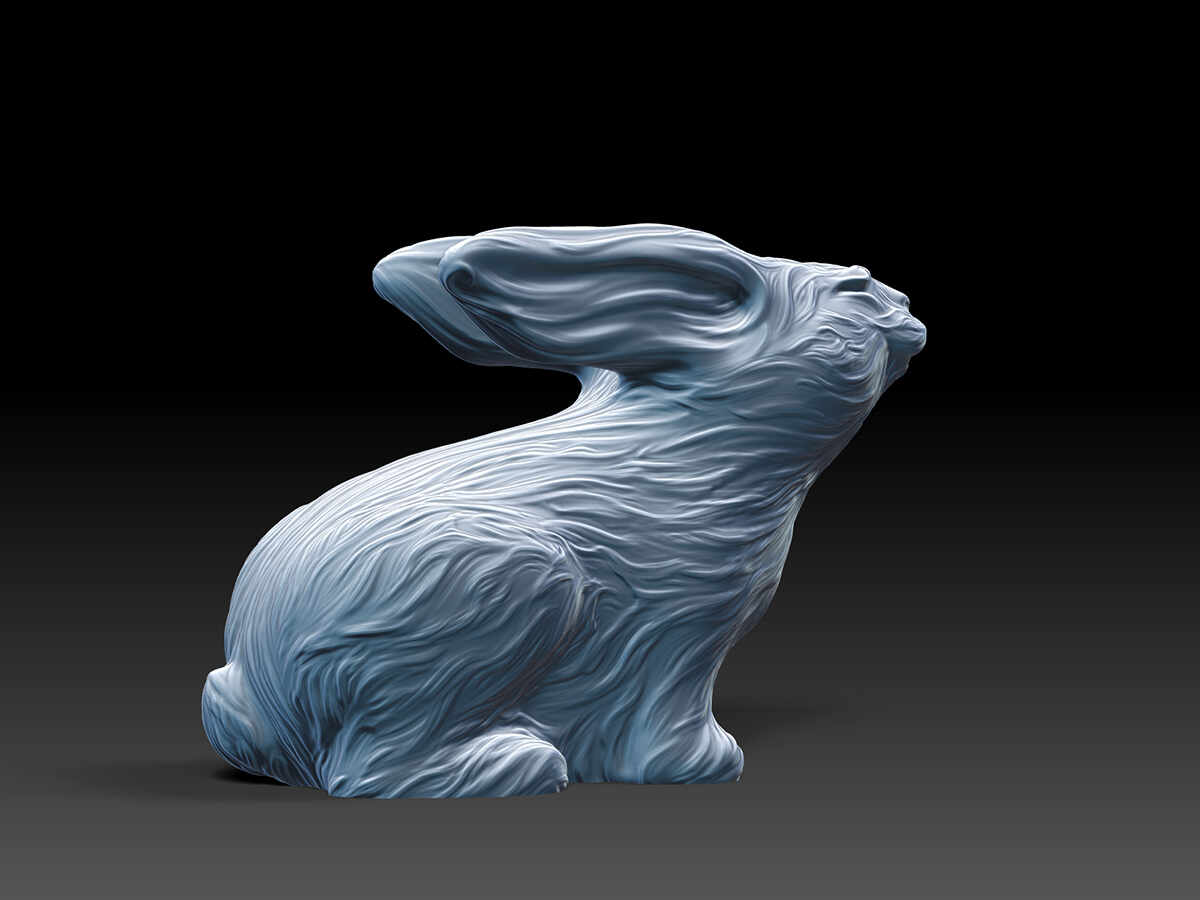 Water Rabbit - Digital Sculpture Preview 1