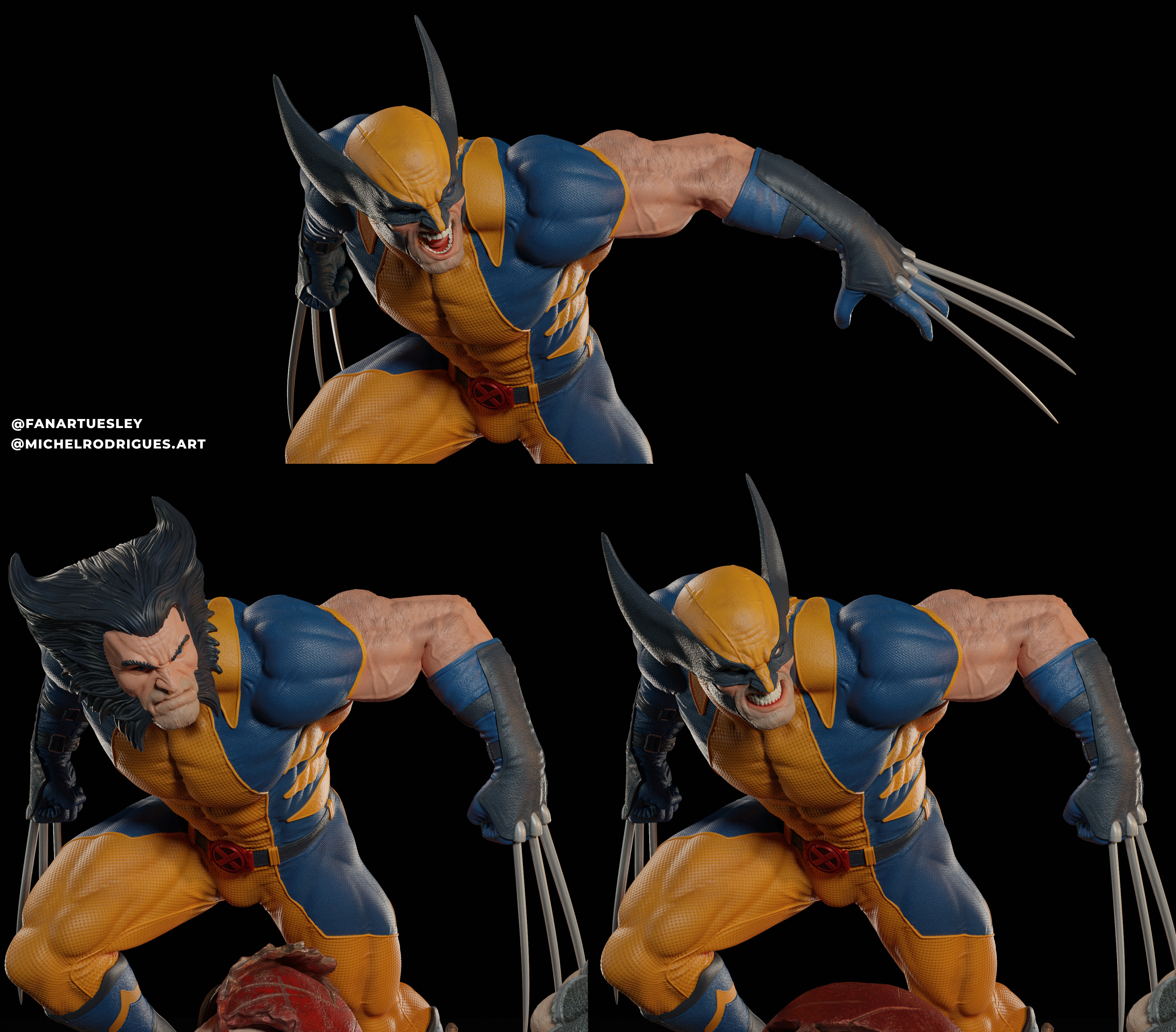 FanArtUesley WolverineVsJuggerPrancheta 6