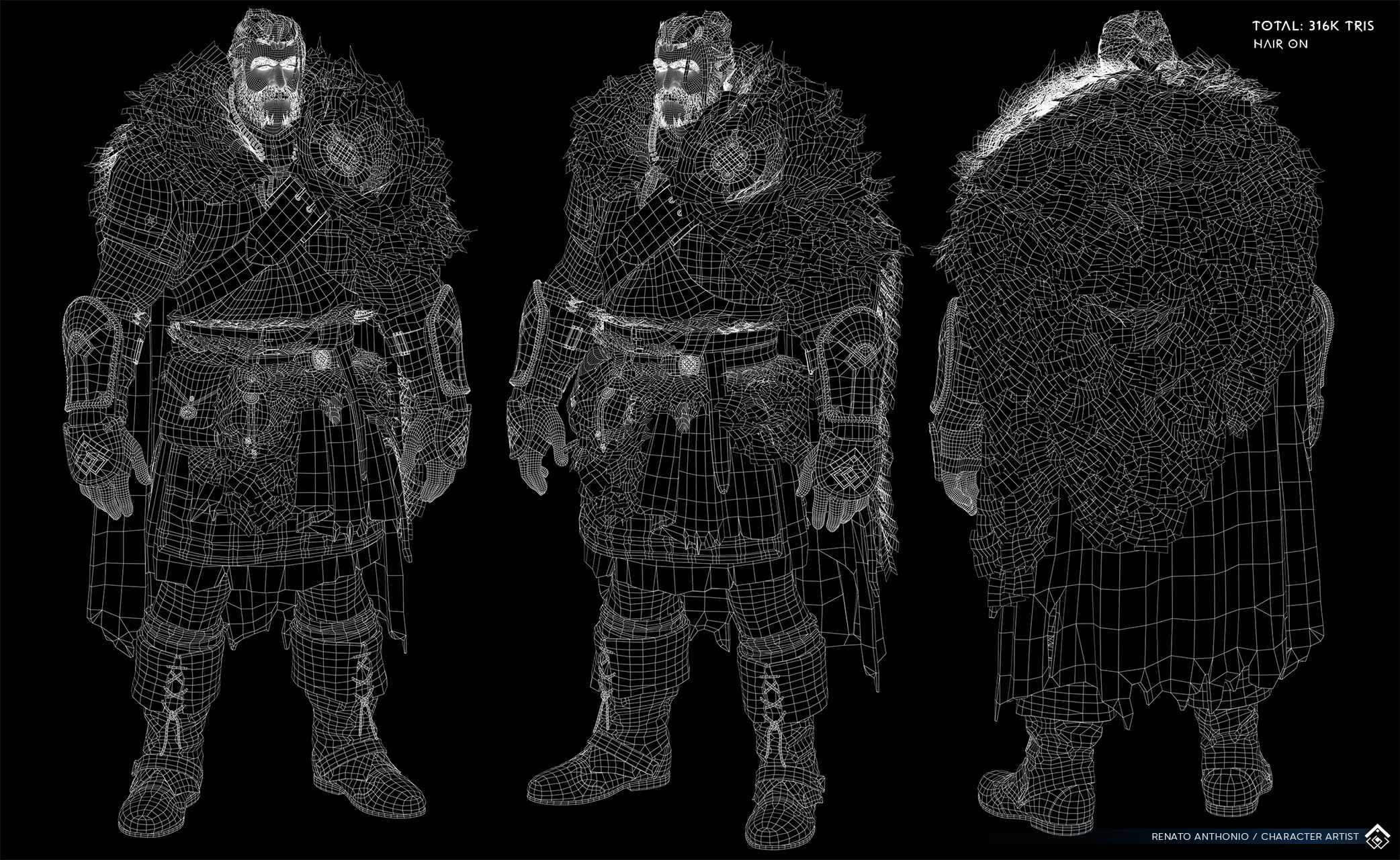Highlander_Wireframe_HairOn