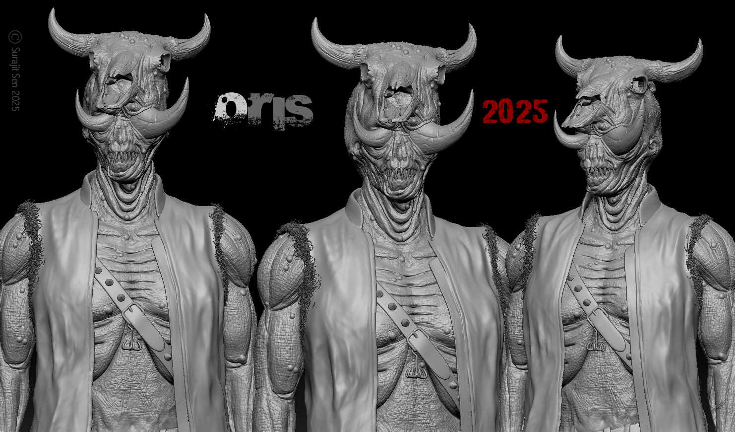 Oris_Creature_Digital_Sculpture_SurajitSen_June2025WIP