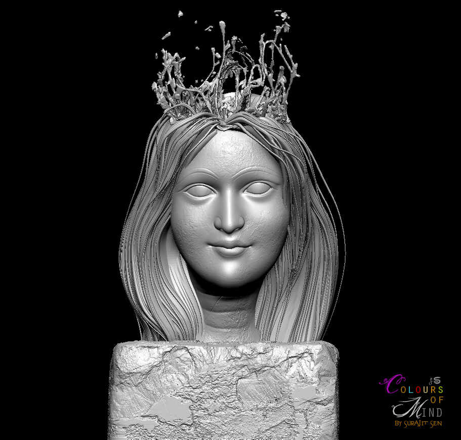 Colours_of_Mind_Digital_Sculpture_SurajitSen_Holi_March2022_WIP