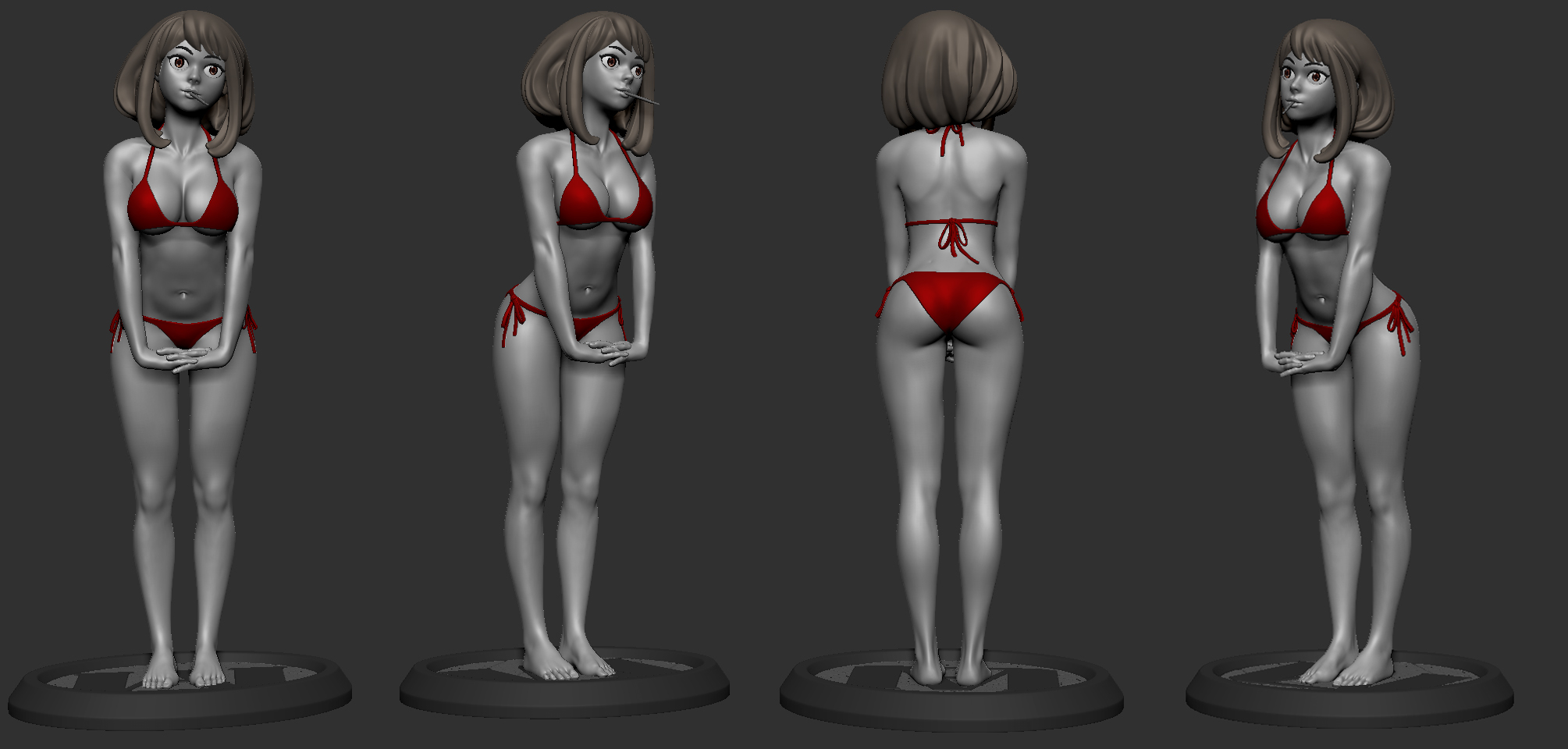 Uraraka_Summer_Beach_ZBrush