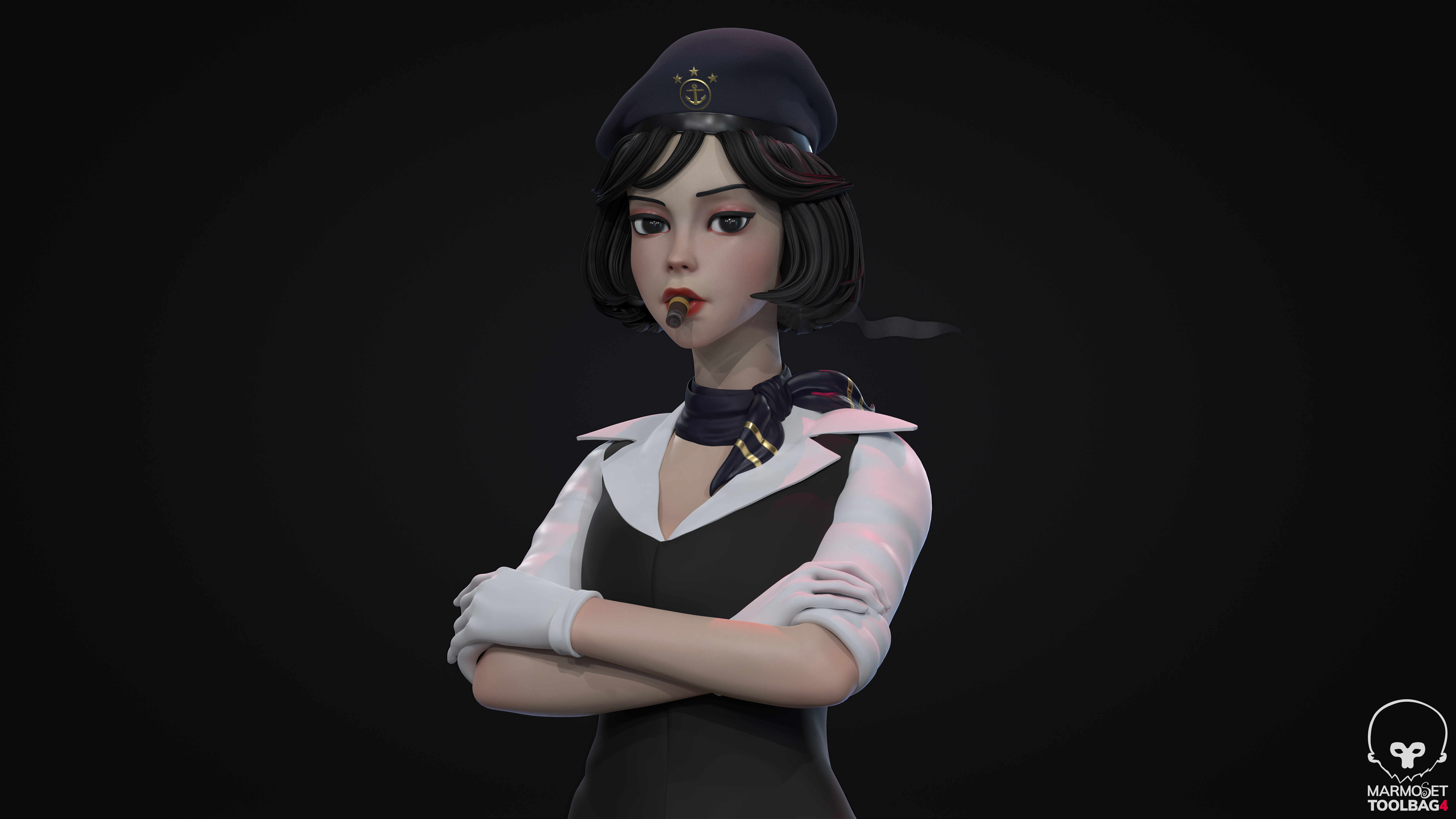 bust threefour right