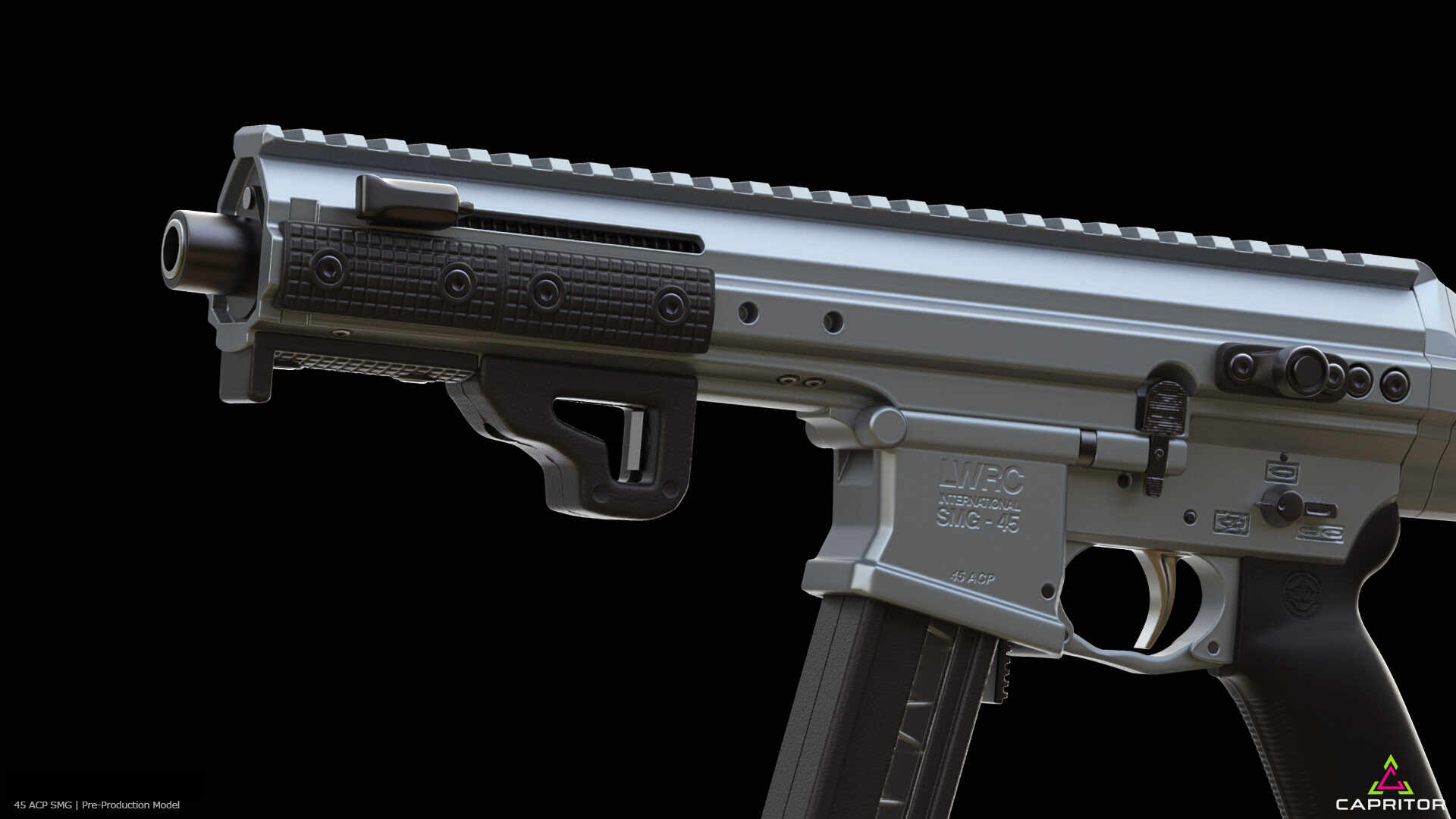 45 ACP SMG Detail By Capritor