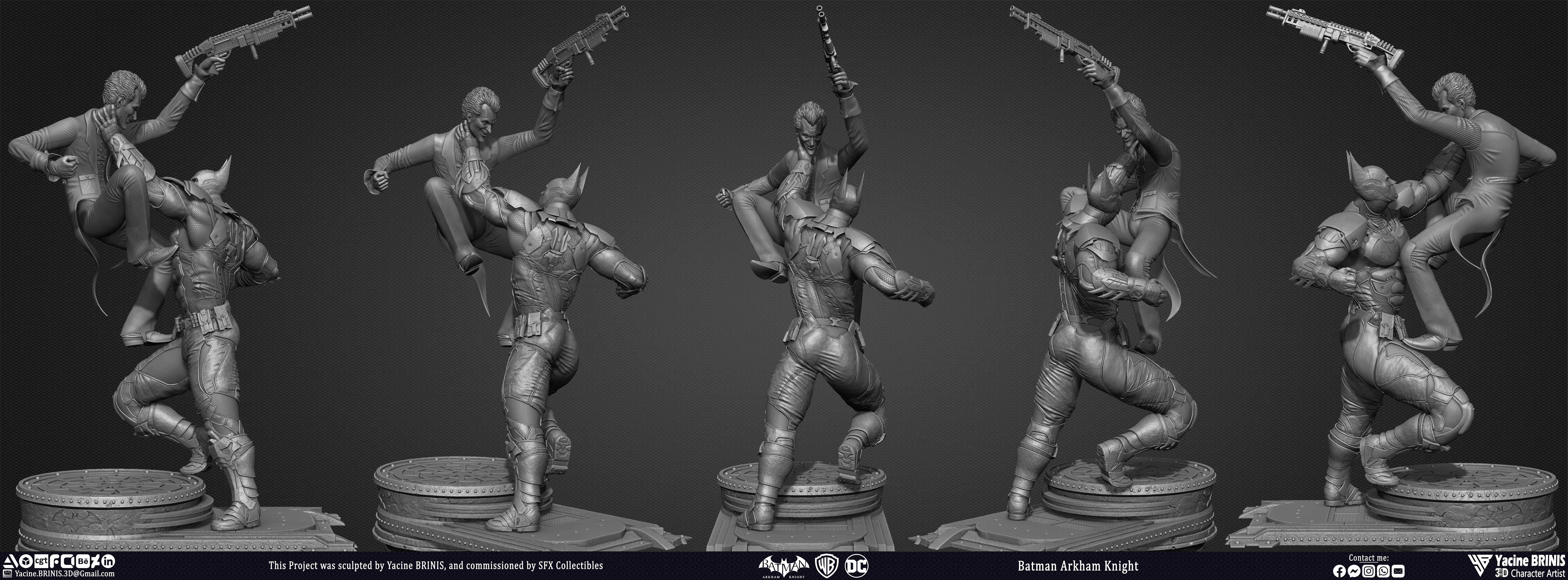 Batman Arkham Knight and Joker Worner Bros Vol 06 Sculpted by Yacine BRINIS 001
