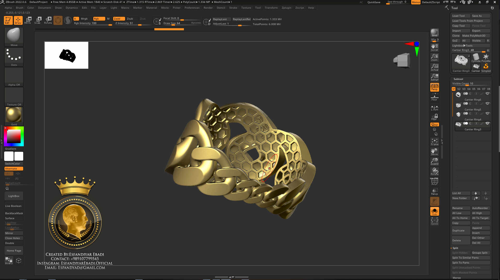 Cuban Rings - Created By Esfandiyar Ebadi -2