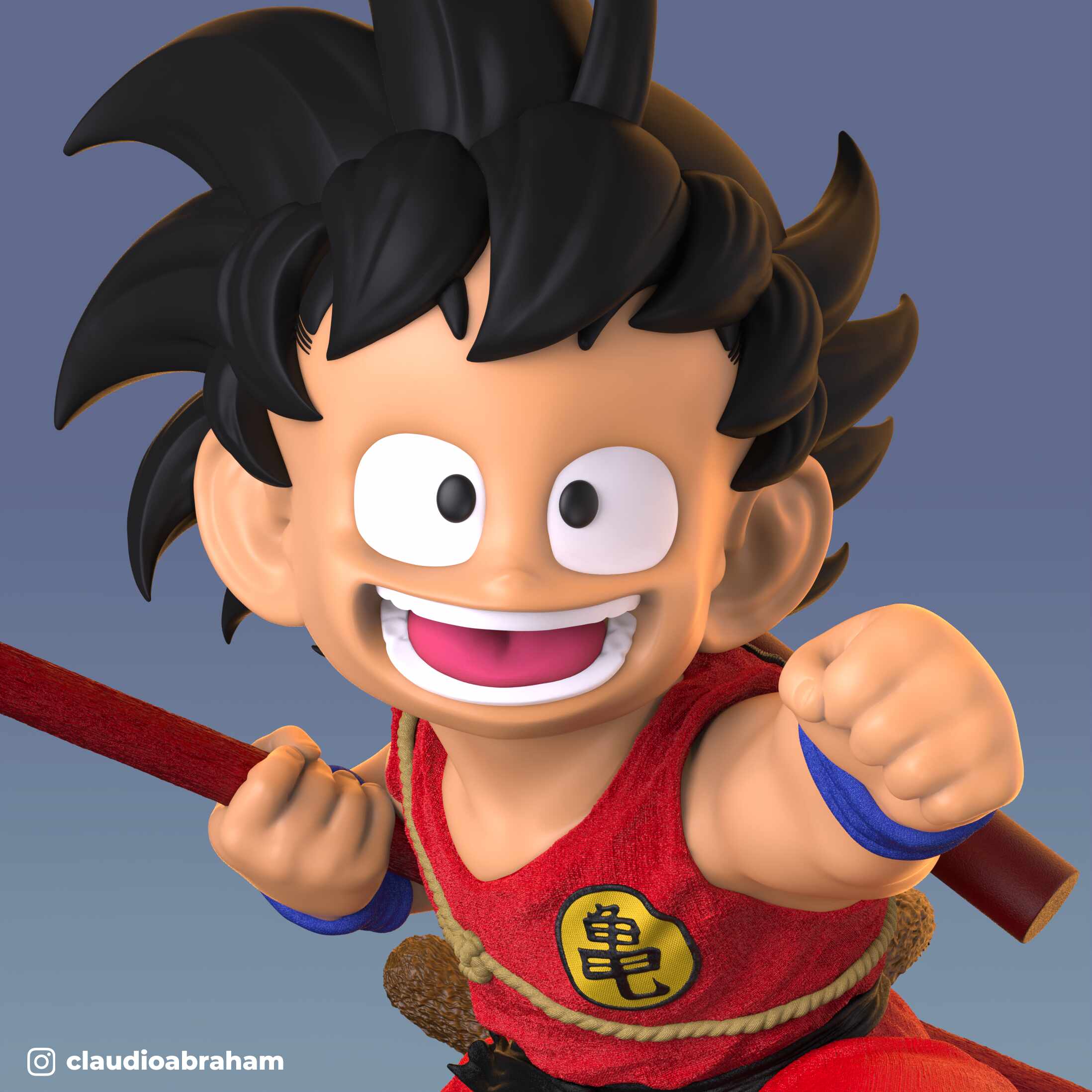 KidGokuWithFlyingNimbus_RedSuit_ByClaudioAbraham_17