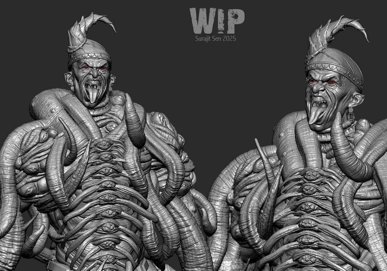 शैतान_Shaitan_Digital_SCulpture_SurajitSen_Oct2025_WIP
