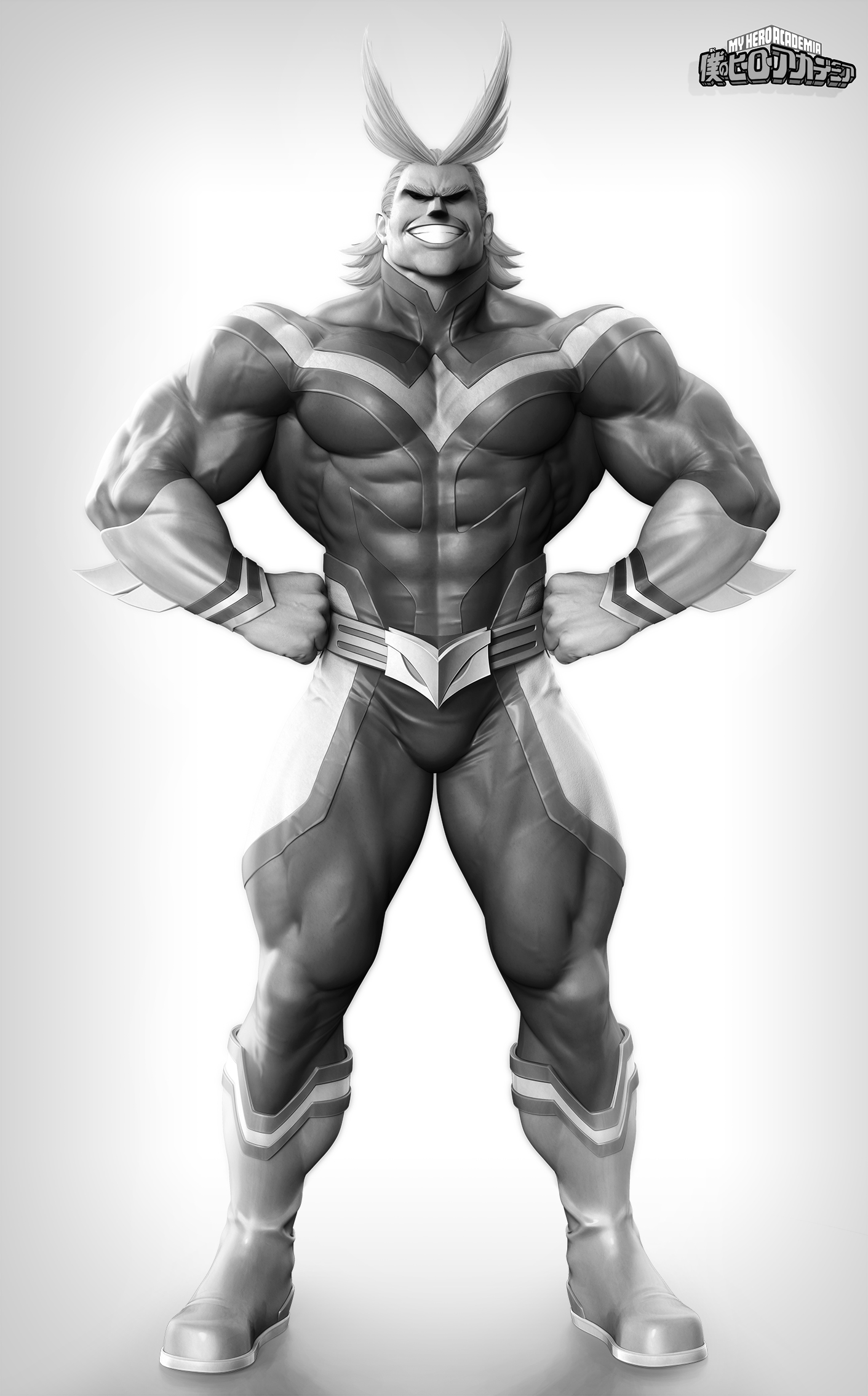 AllMight_PRETOEBRANCO