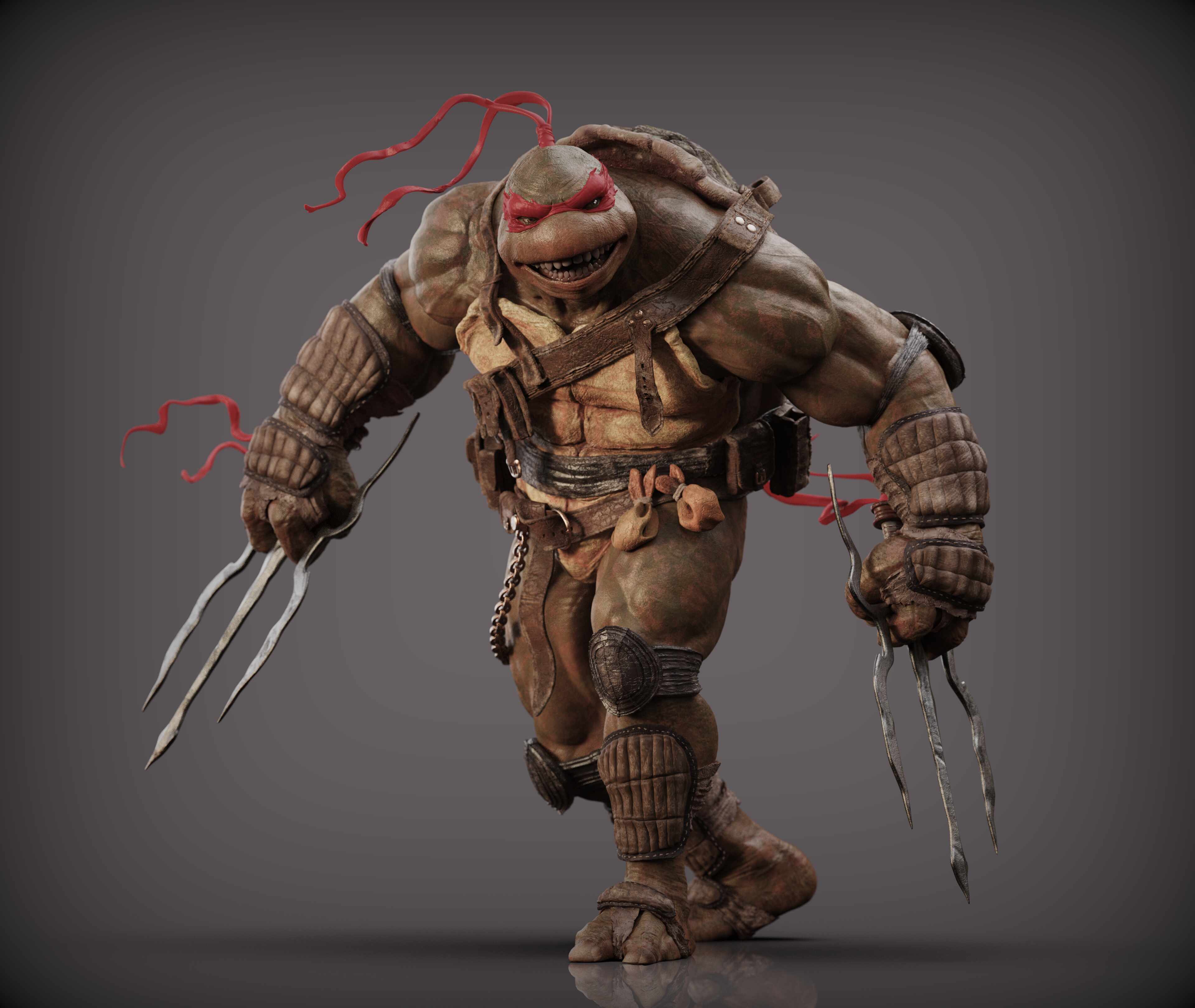 Ninja turtle berzerk pose.410