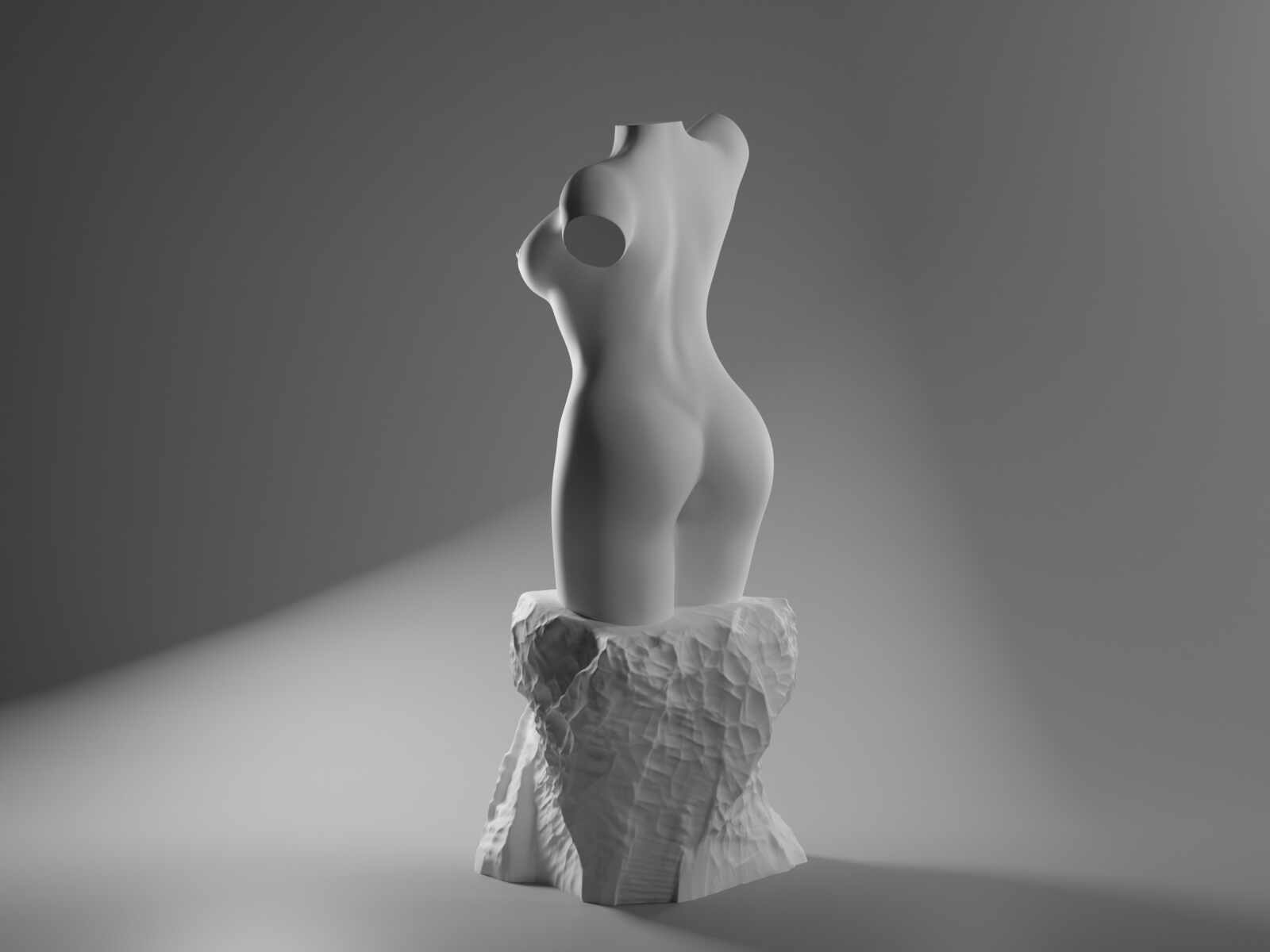 Female Torso Morning Goddess - Render 2