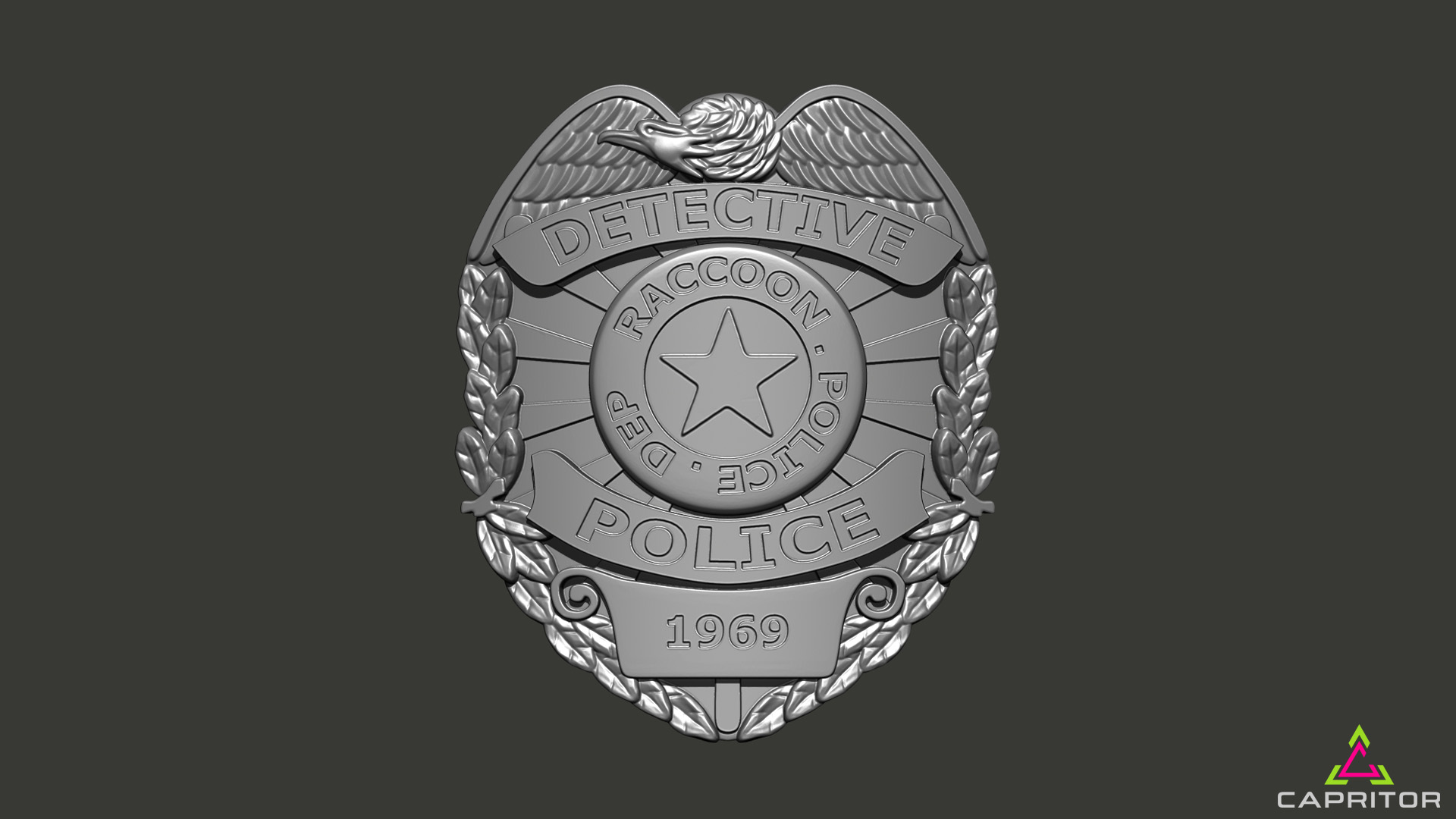 RACOON CITY POLICE DETECTIVE Badge