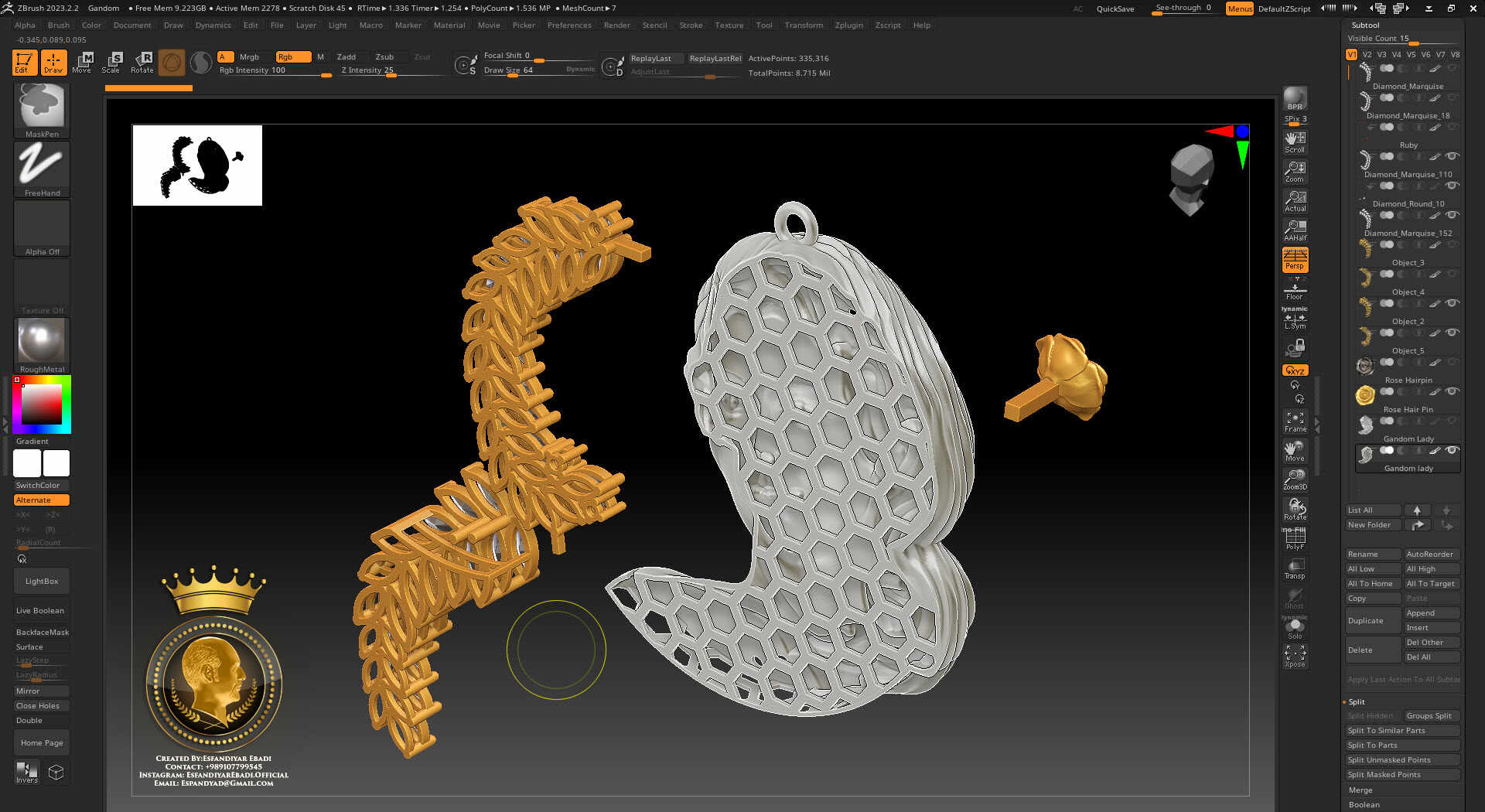Gandom Lady- Created by Esfandiyar Ebadi -3