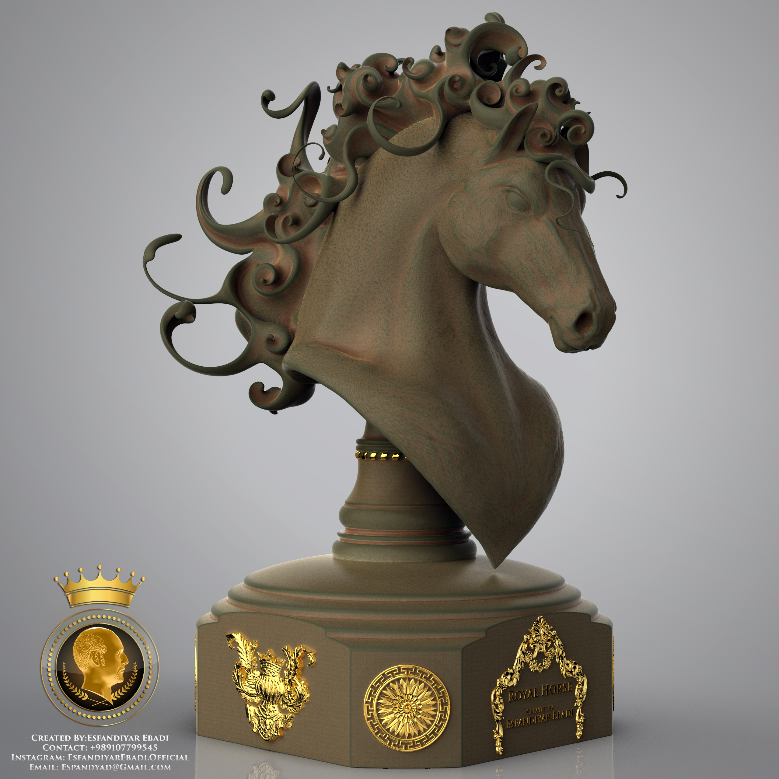 Royal%20Horse%20-%20Created%20By%20Esfandiyar%20Ebadi%20-%20Ancient%20Stone