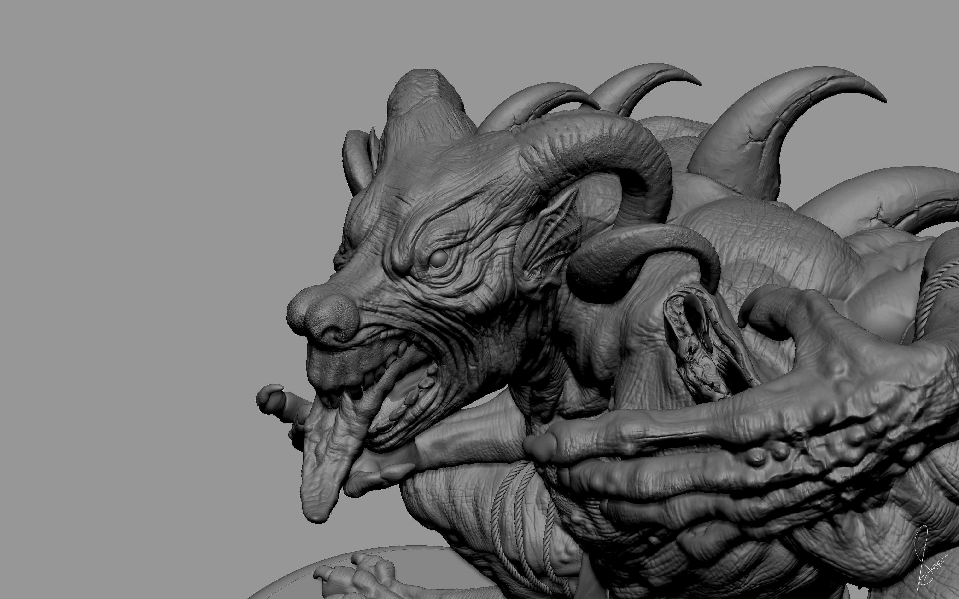 Krampus_Digital_Sculpture_Surajit_Sen_Dec2025_WIP06