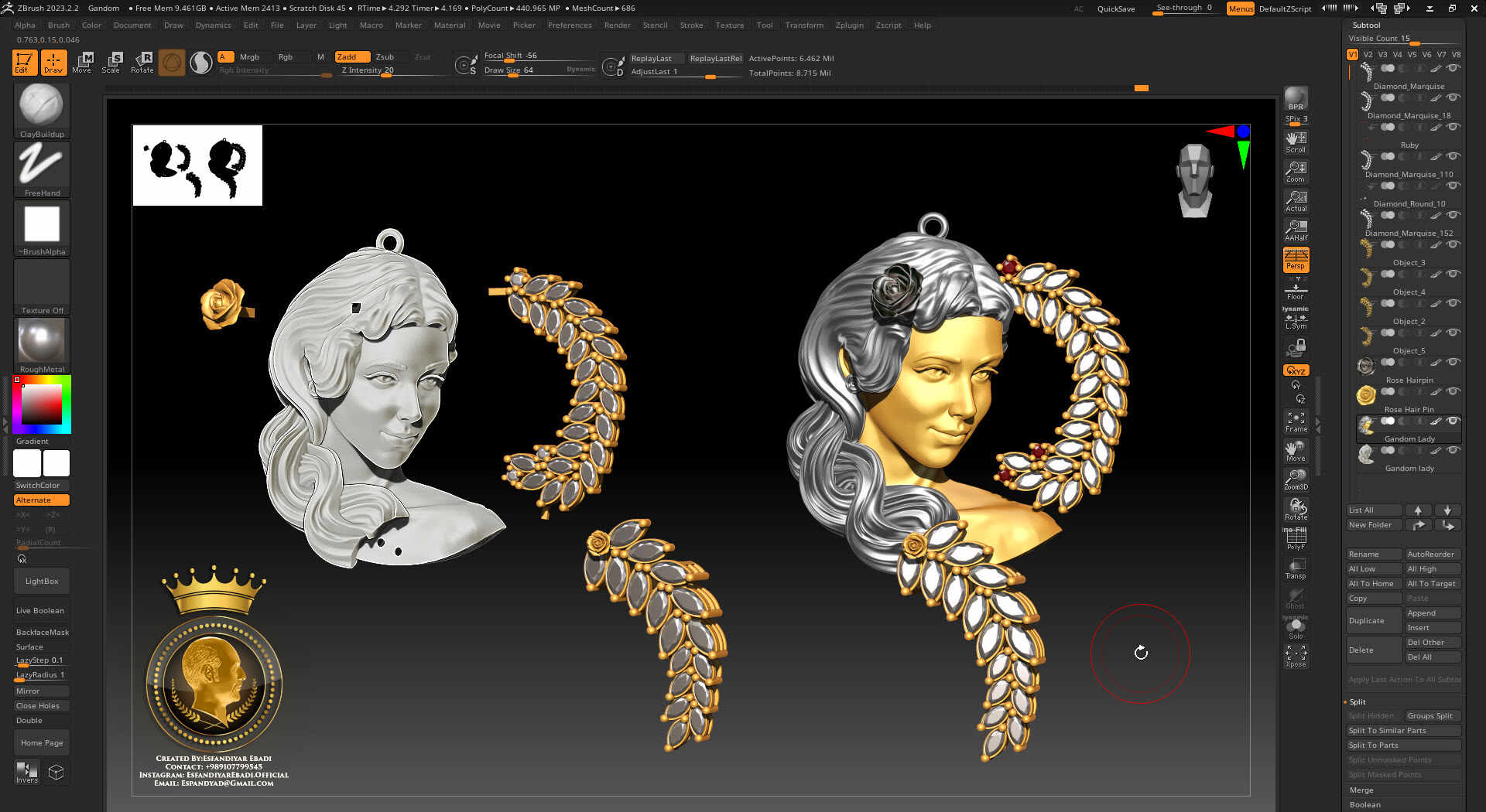 Gandom Lady- Created by Esfandiyar Ebadi