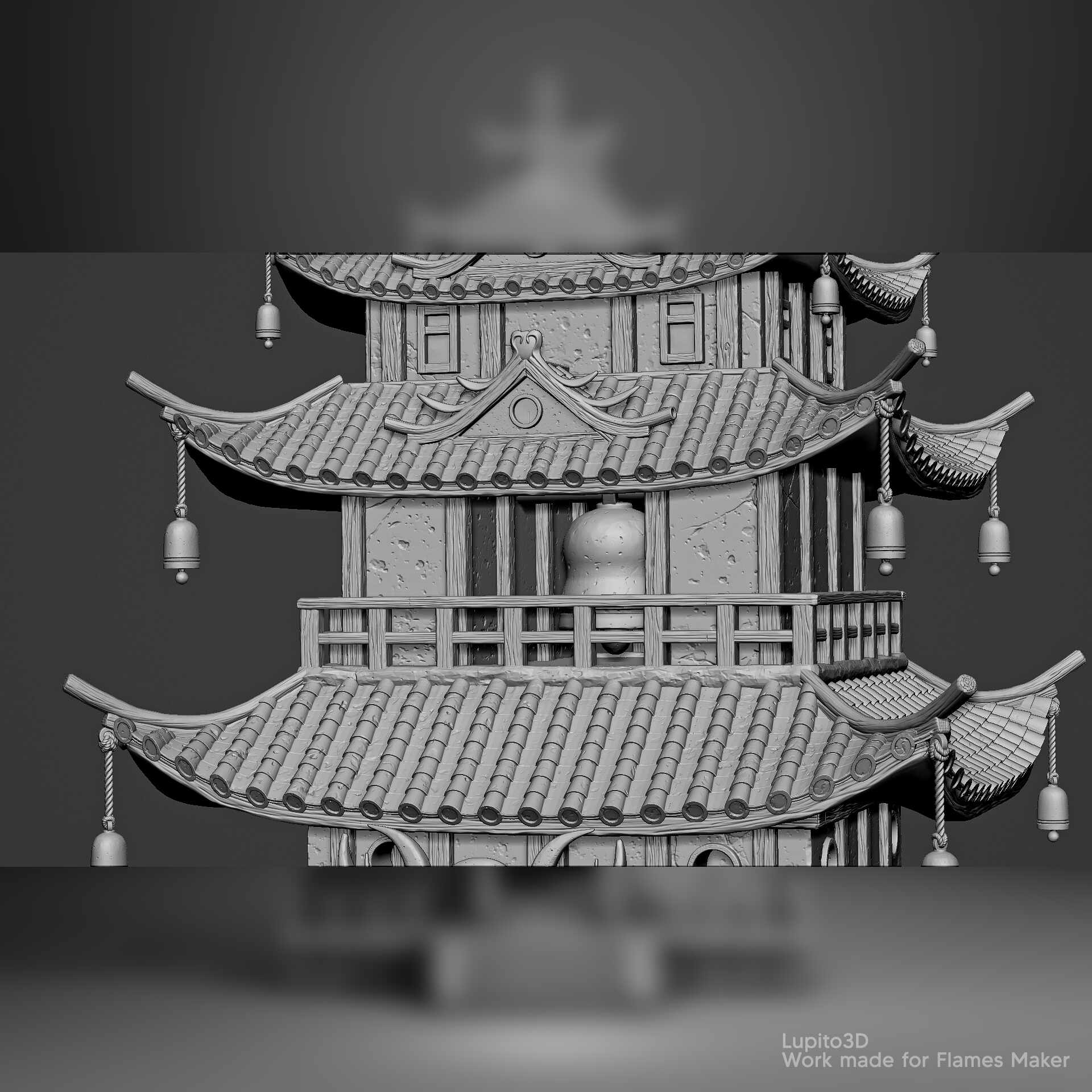 Pagoda render 6