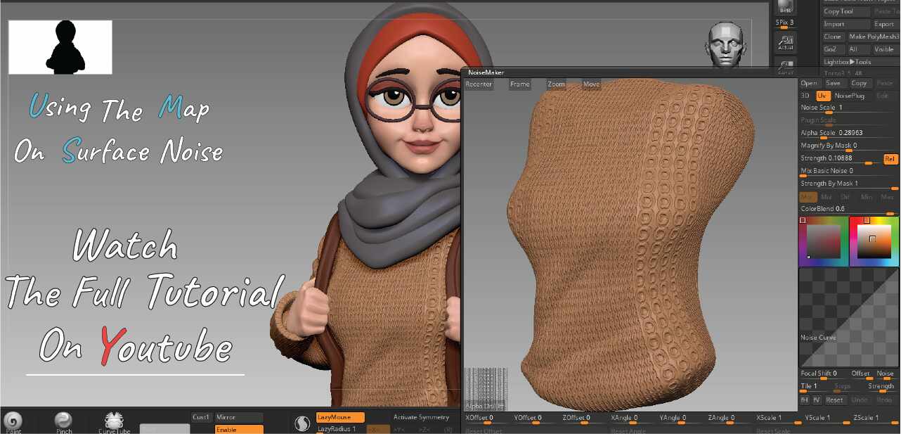 Using the Map on the surface Noise x1