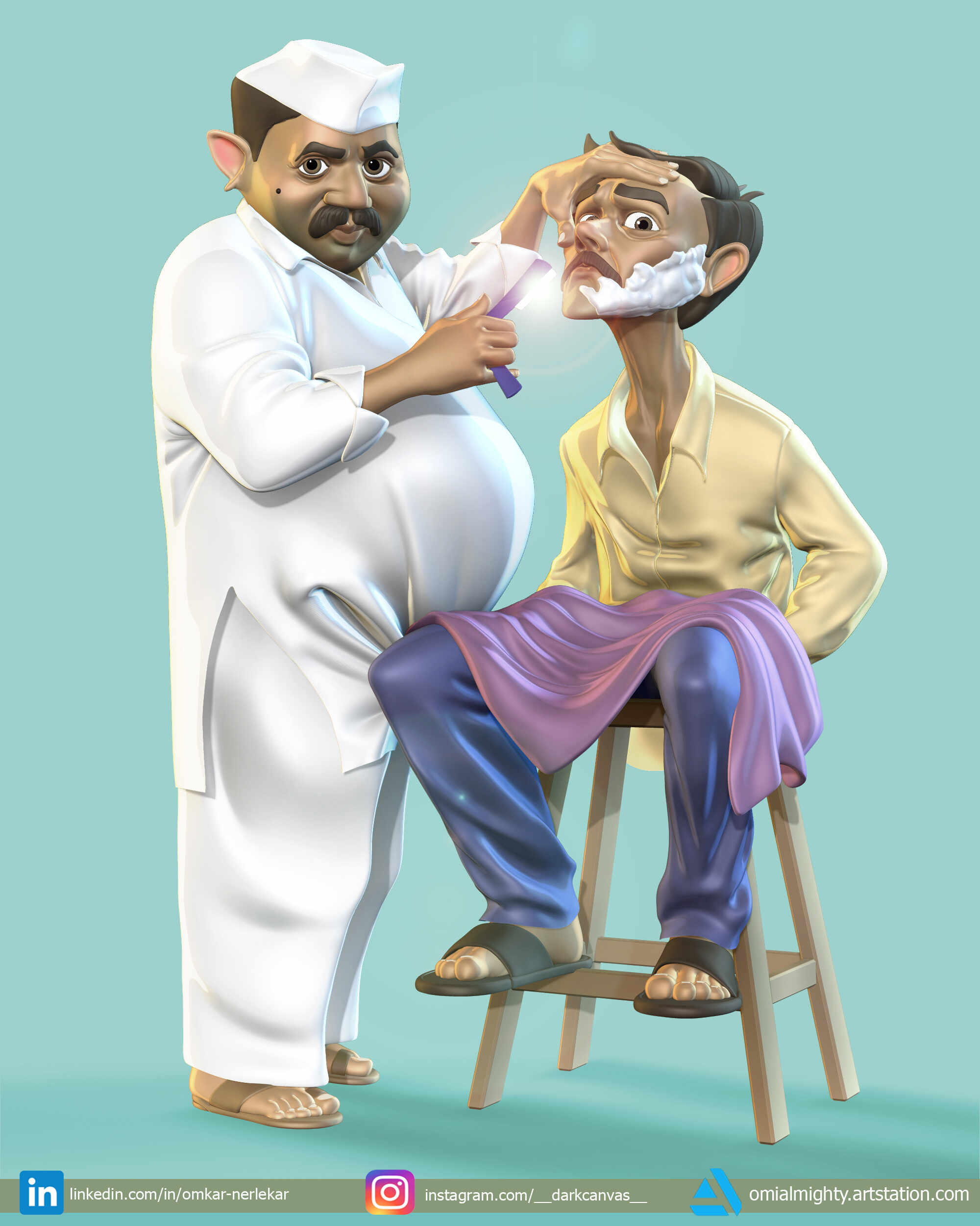 Indian_barber_Omkar_Nerlekar_1