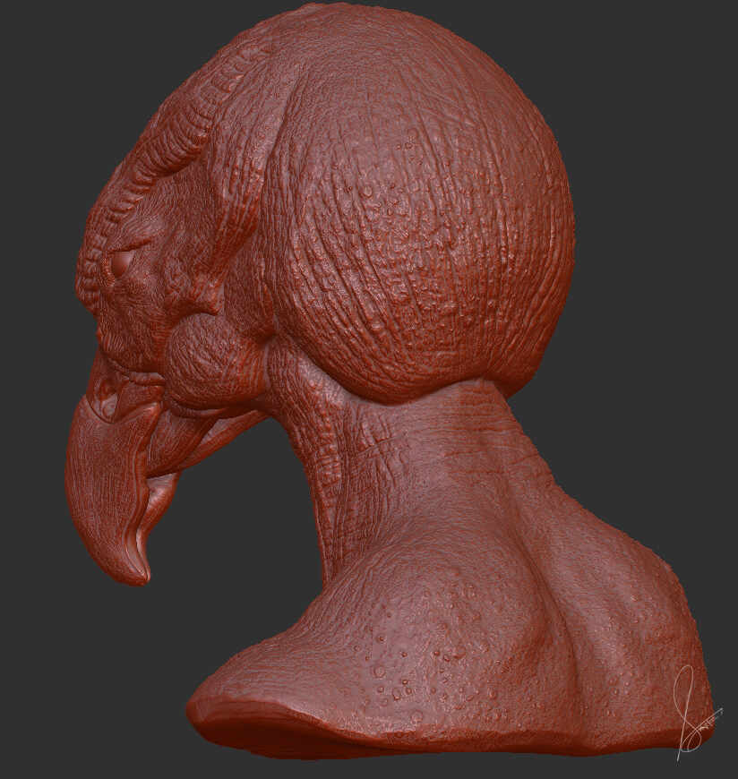 Birdinsect_Creature_Digital_SCulpture_SurajitSen_Jan2026_WIP4