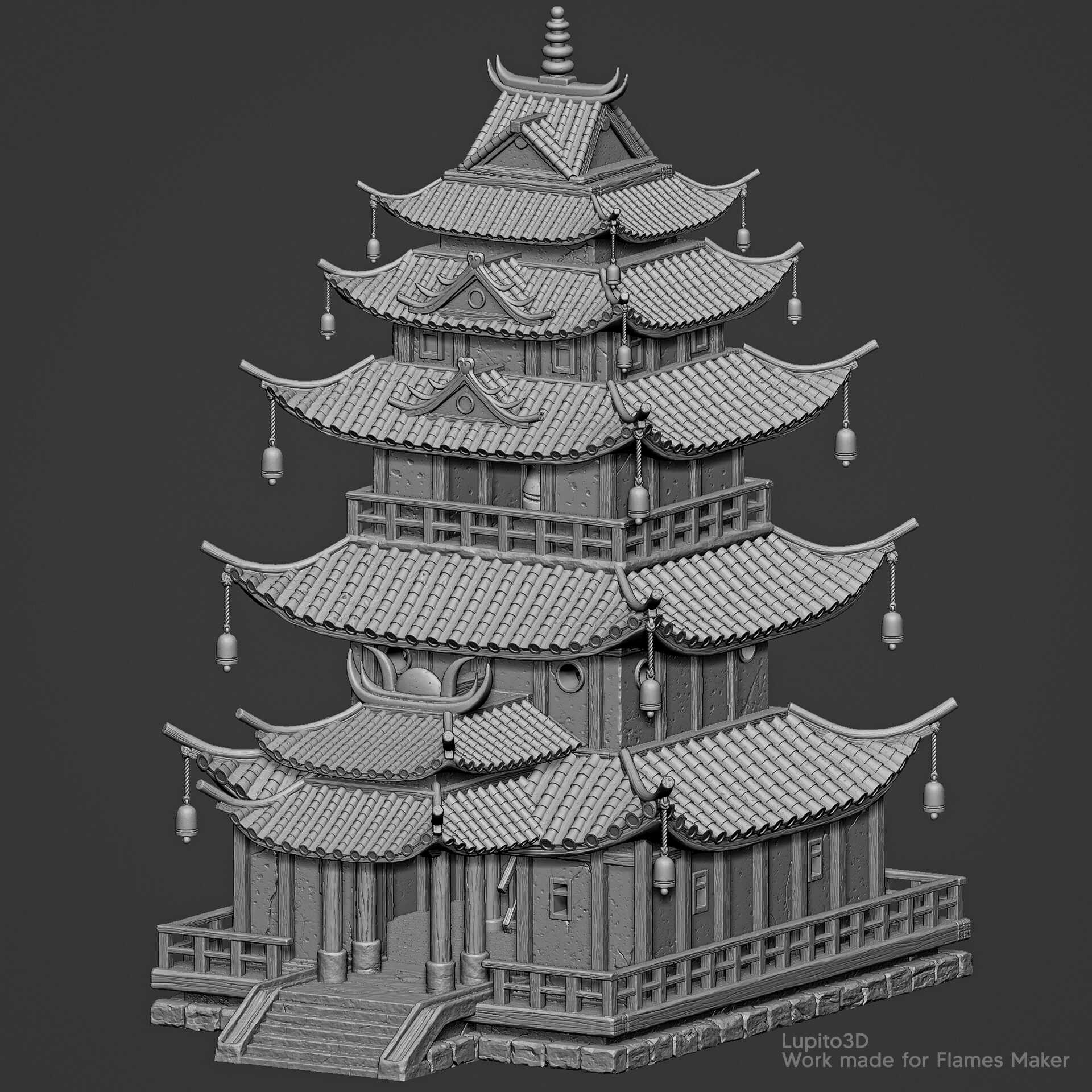 Pagoda render 8