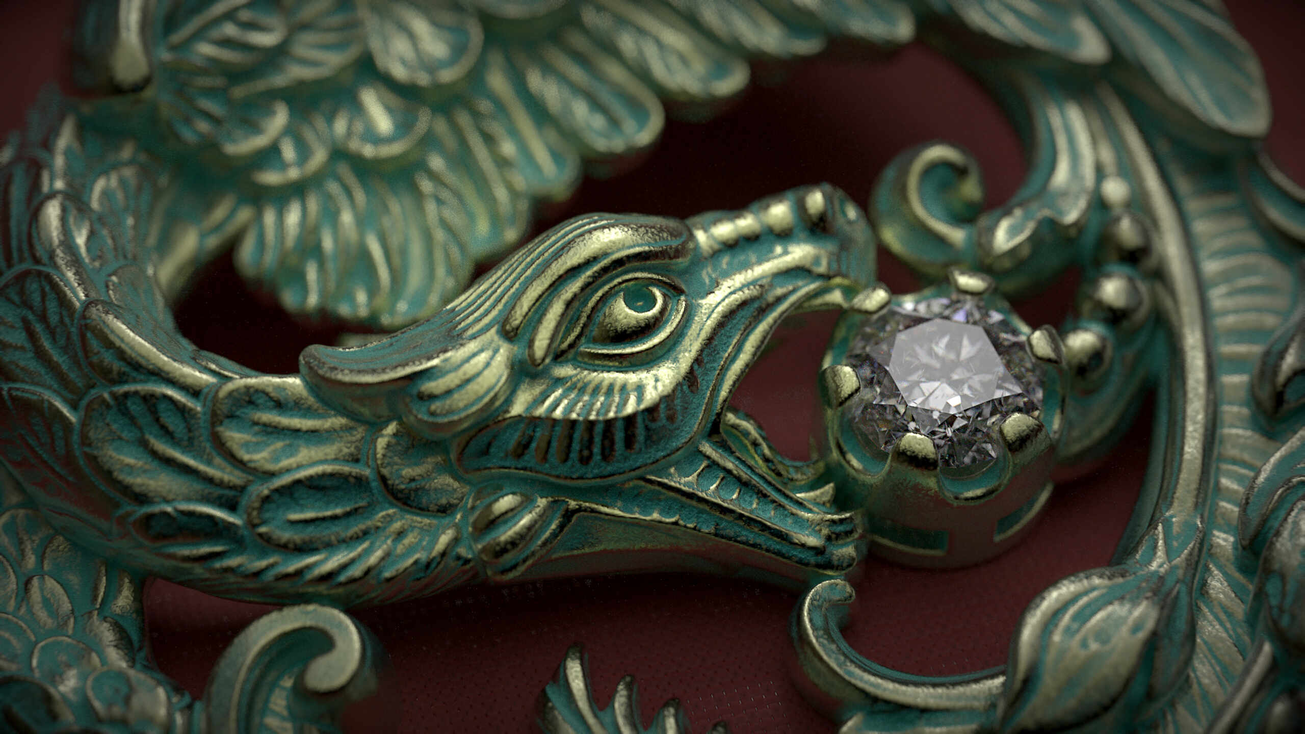 NR Victorian Brooch_Bronze Patina_3