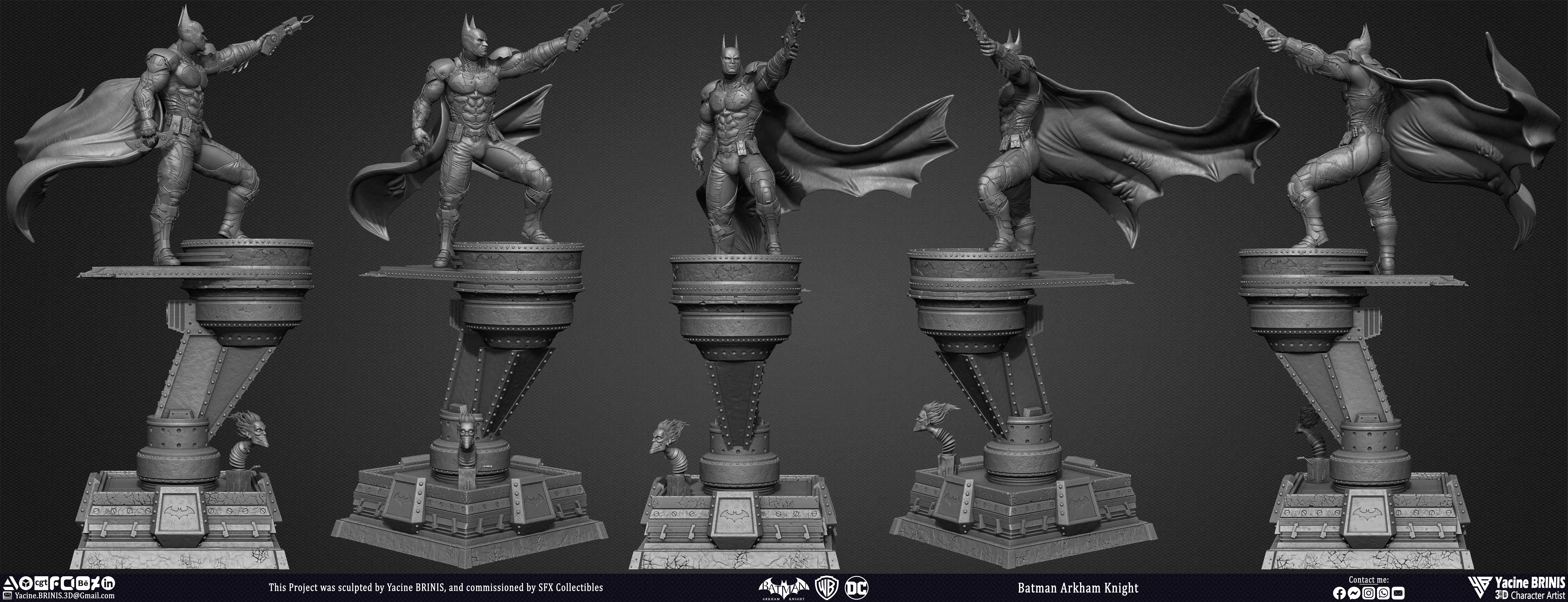 Batman Arkham Knight Worner Bros Vol 05 Sculpted by Yacine BRINIS 003