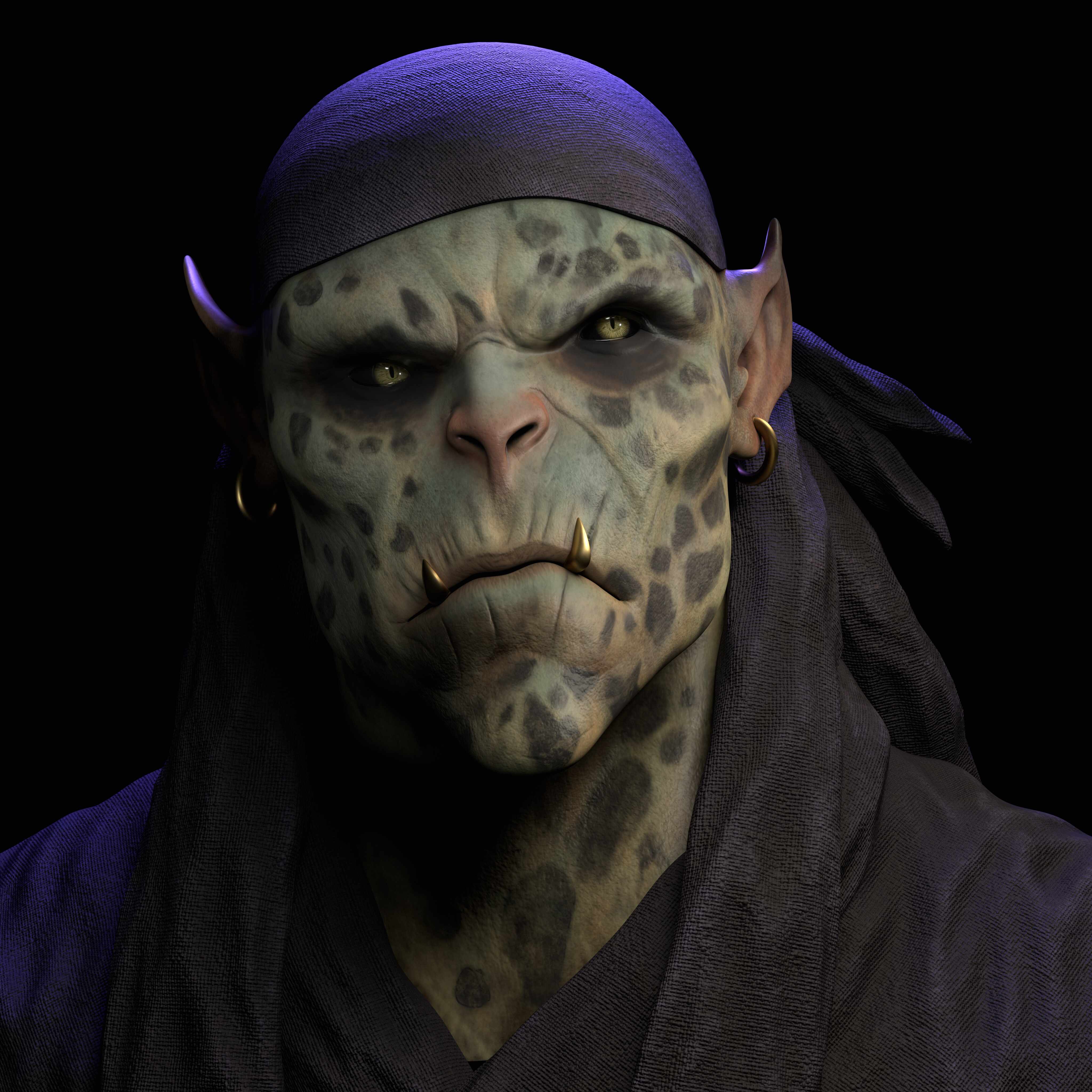 Orc Head_by @Gheyreuady (8)4096x4096 Front