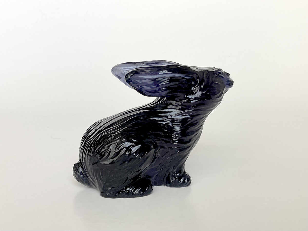 Rabbit Figurine - 3D Printed Transparent Resin 1