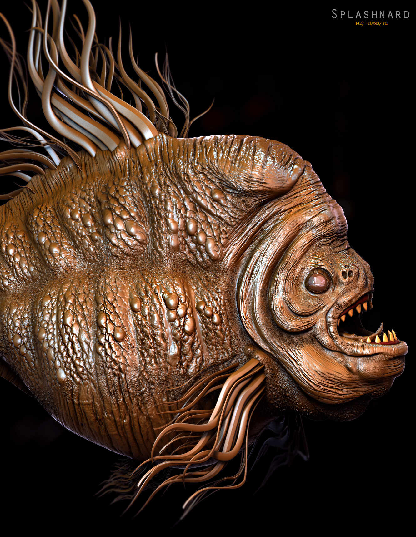 Splashnard_Creature_Digital_SCulpture_SurajitSen_Aug2024_2