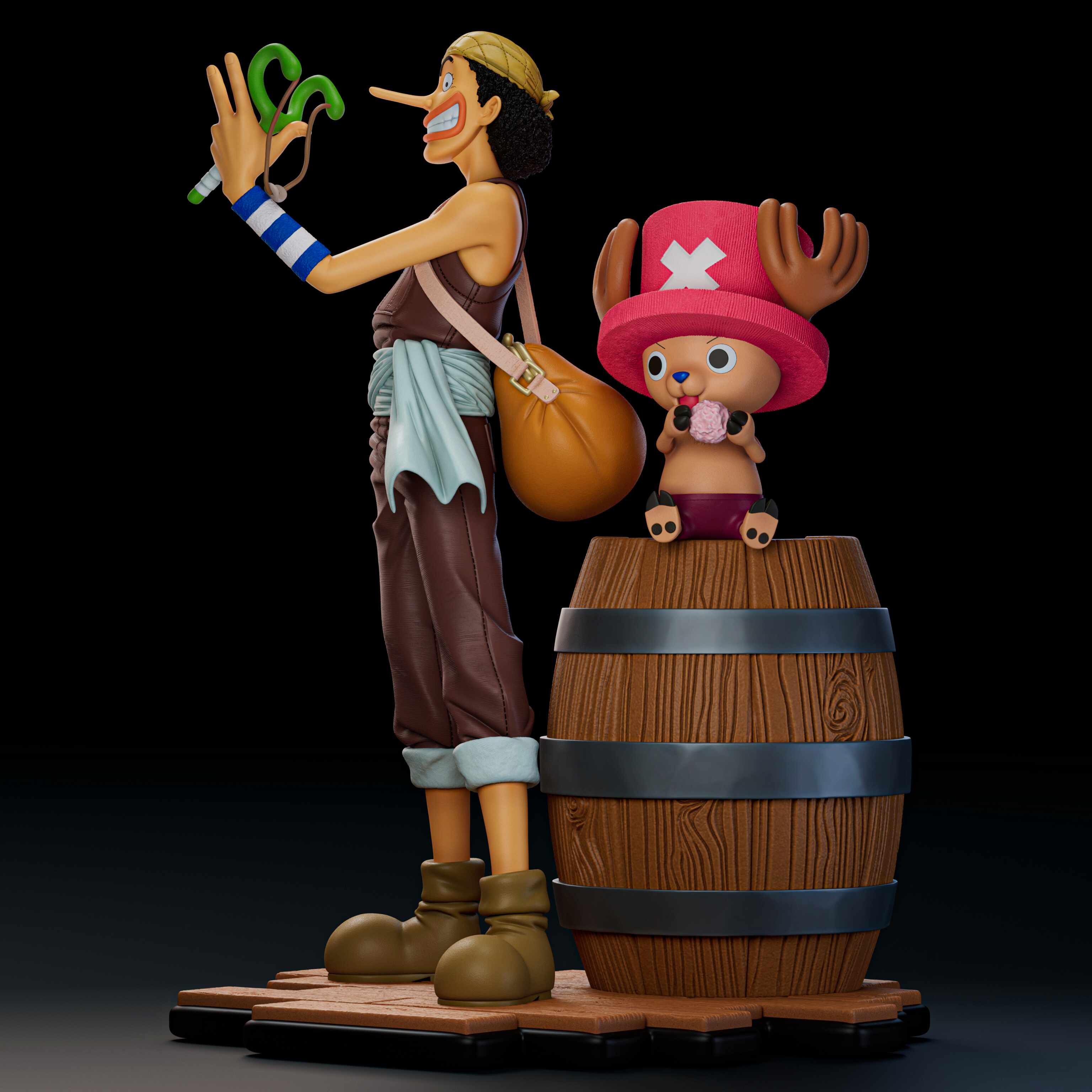 Juan Francisco Sanchez Diaz_Usopp_and_Chopper_render05