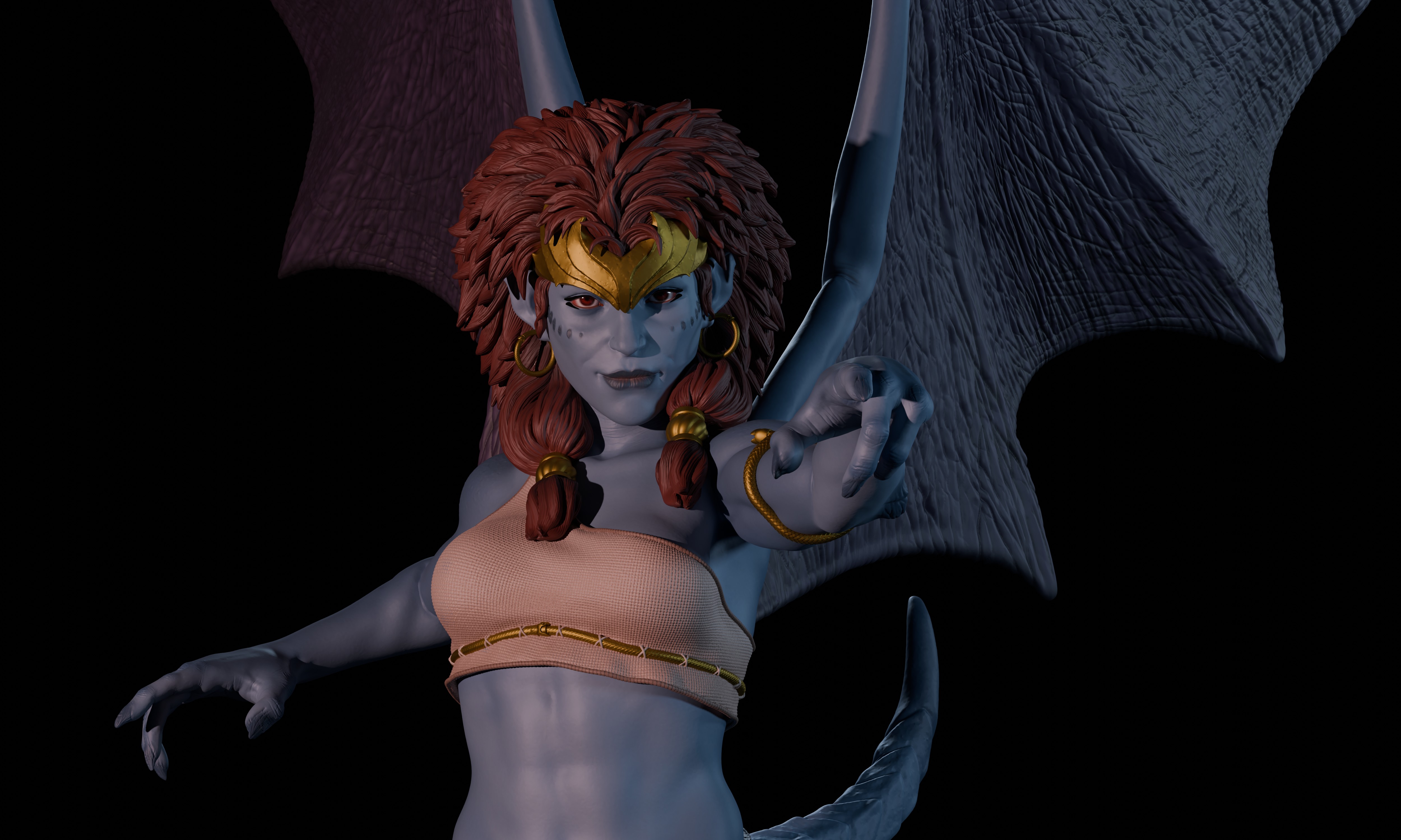 demona blackground front
