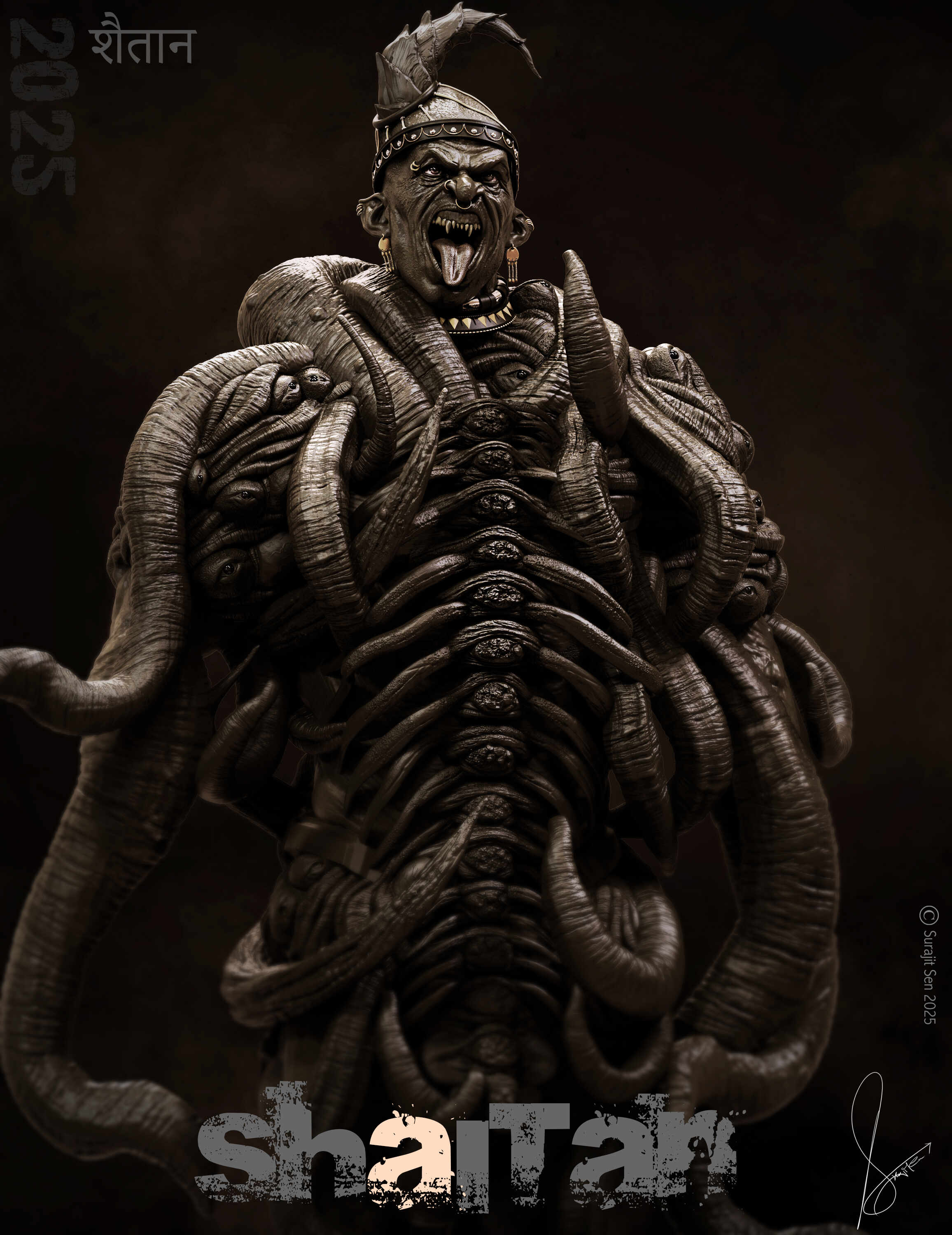 शैतान_Shaitan_Digital_SCulpture_SurajitSen_Oct2025_E