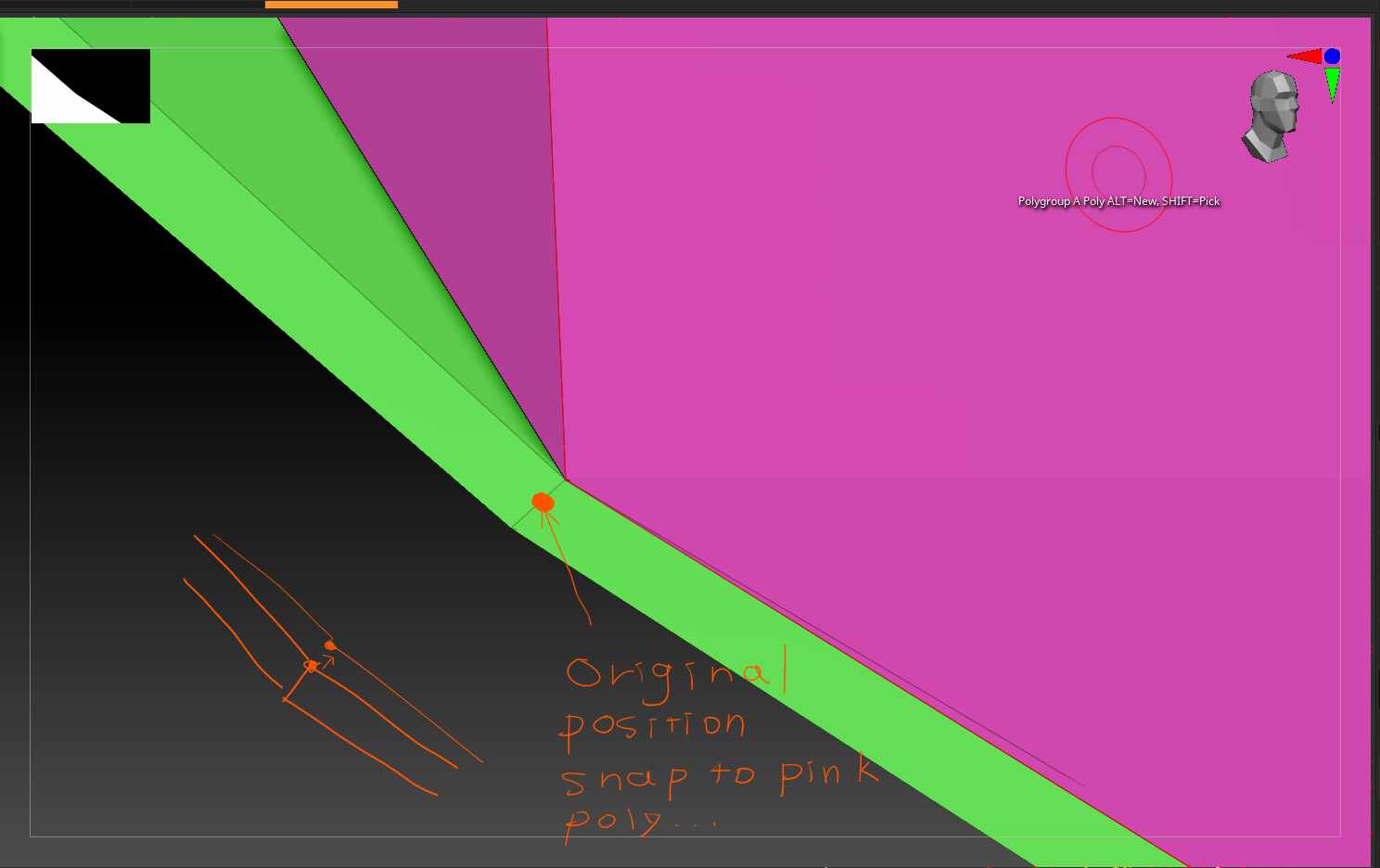 original point snaps