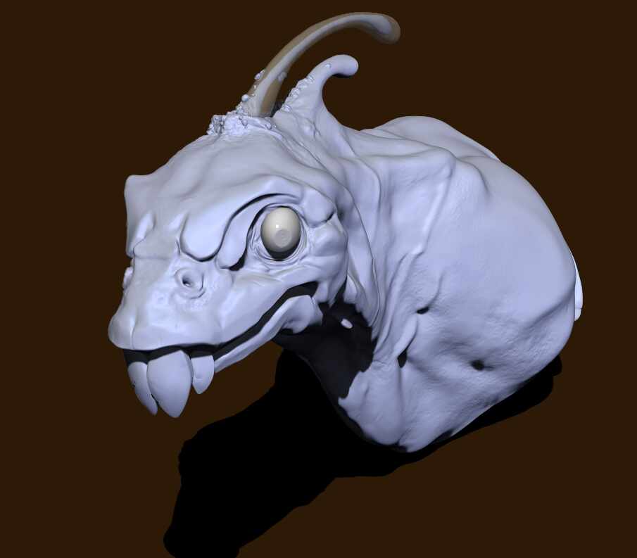 Carlos-bucktoothed-bird-fish_Sculpt_B